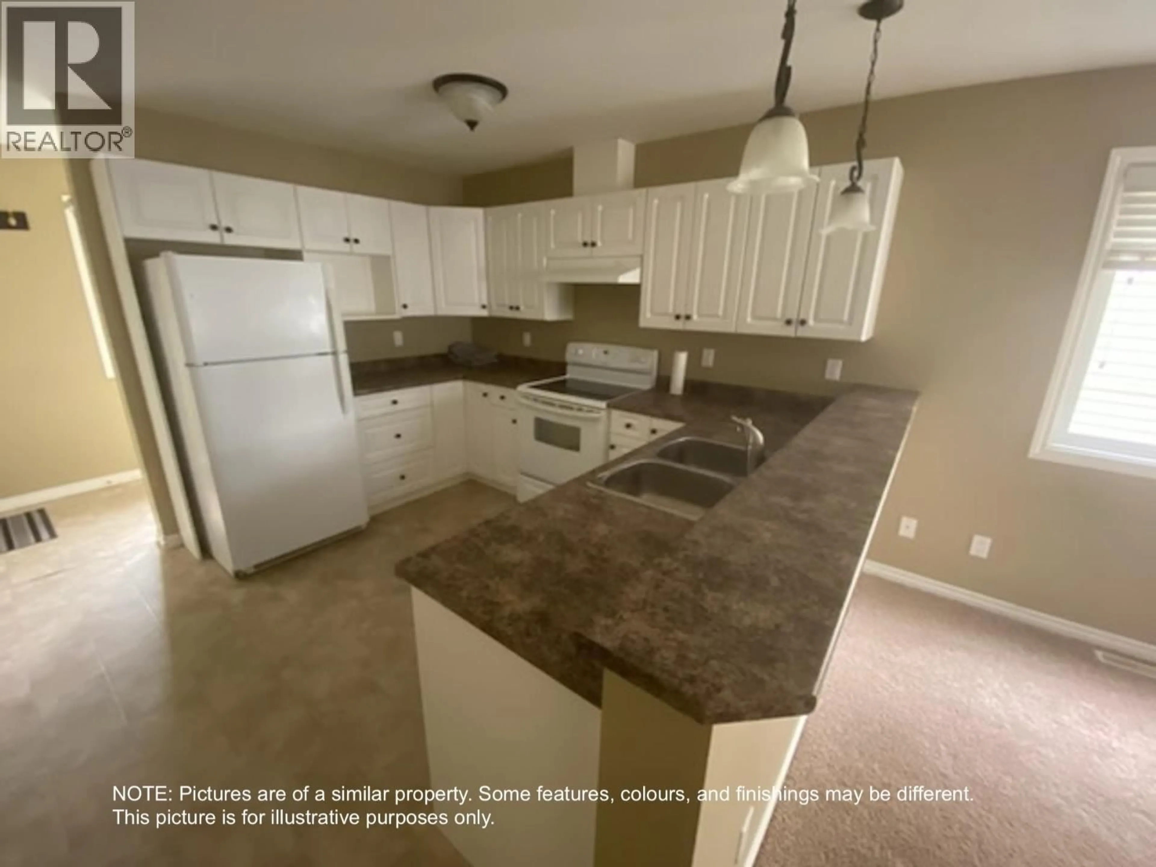 Standard kitchen, ceramic/tile floor for 10247 102 AVENUE, Fort St. John British Columbia V1J2E4