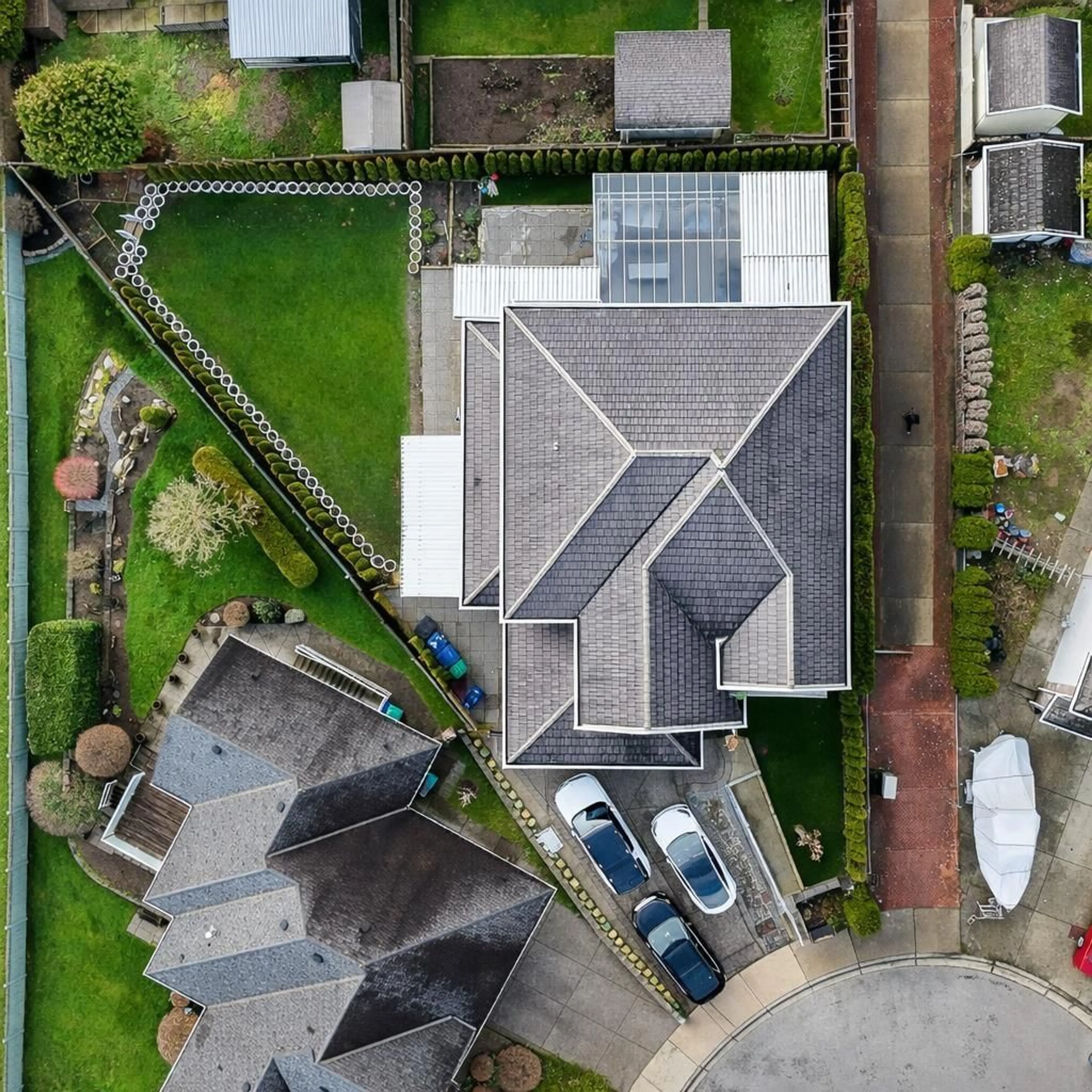 A pic from outside/outdoor area/front of a property/back of a property/a pic from drone, street for 16050 79 AVENUE, Surrey British Columbia V4N0K2