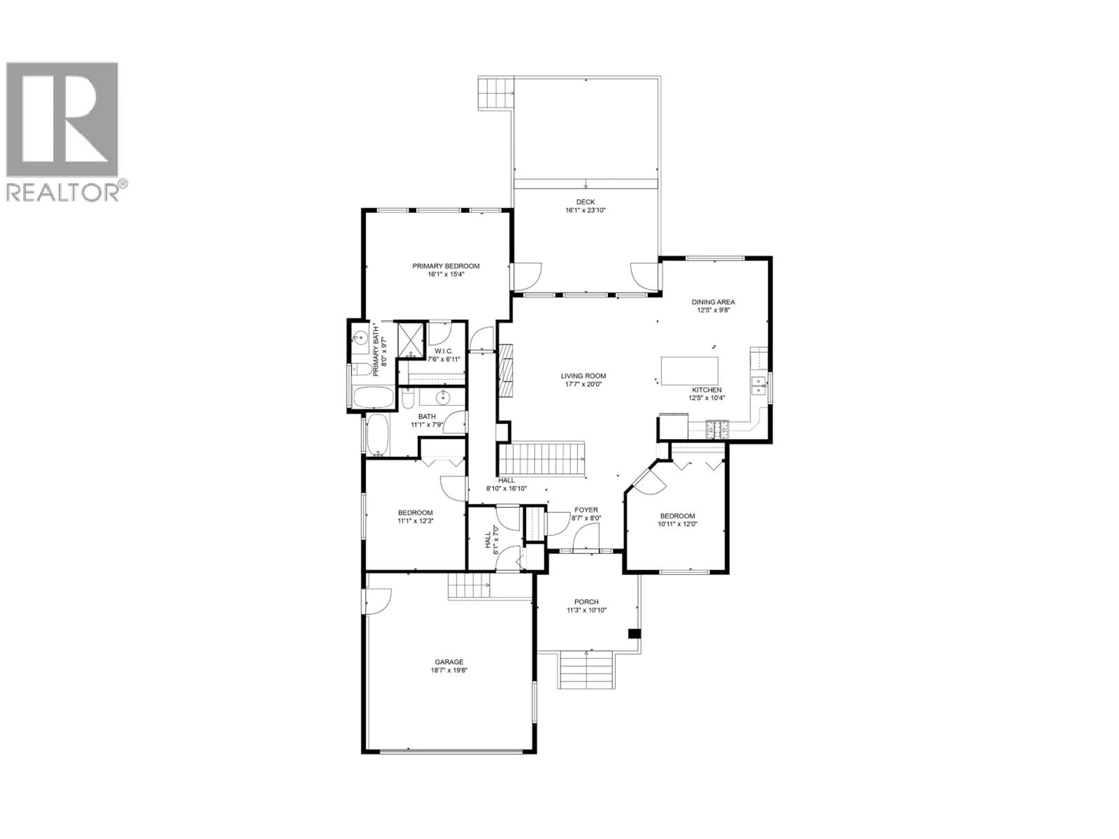 Floor plan for 11107 115 AVENUE, Fort St. John British Columbia V1J0N4