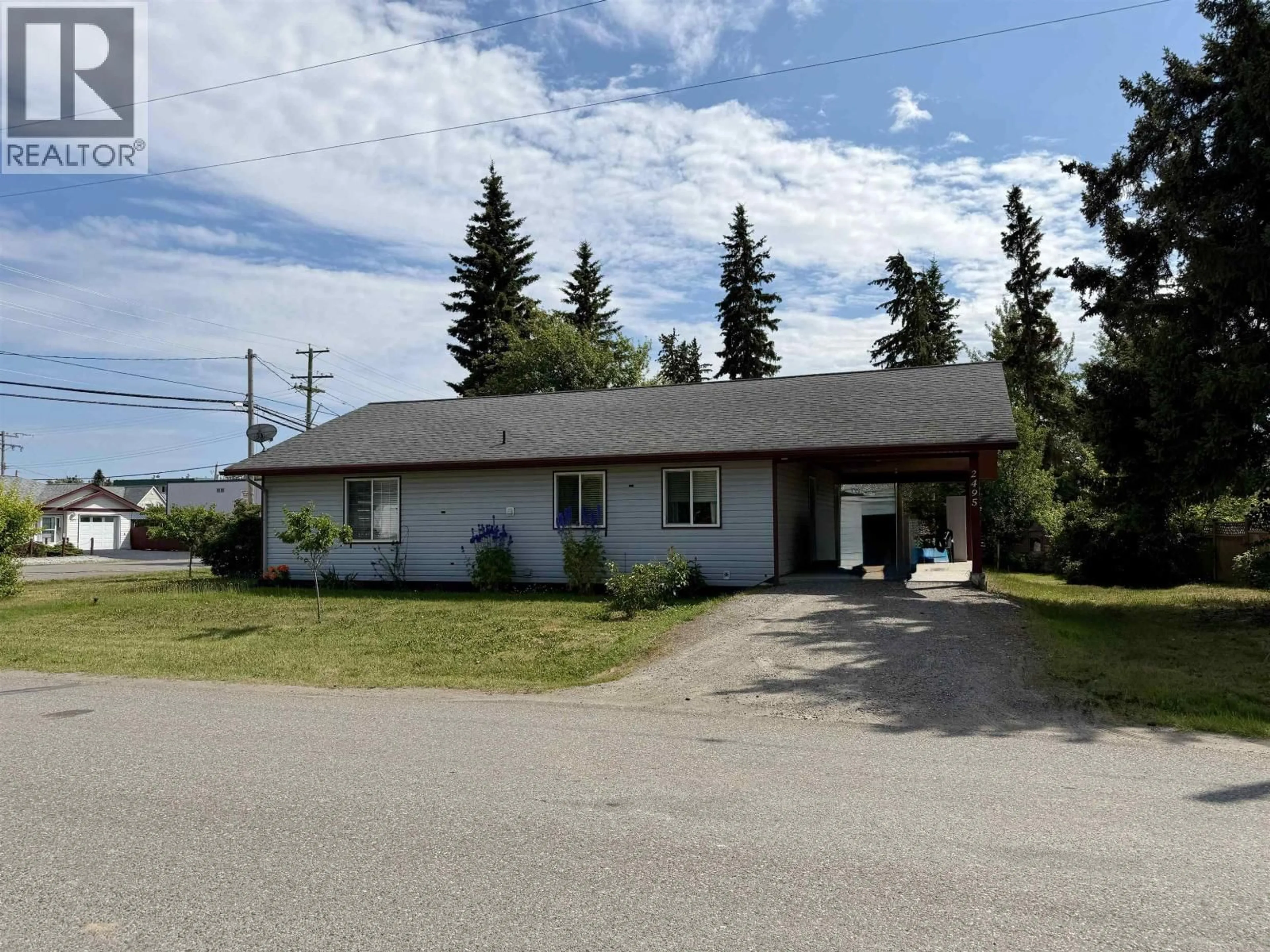 A pic from outside/outdoor area/front of a property/back of a property/a pic from drone, unknown for 2495 LAMPITT AVENUE, Vanderhoof British Columbia V0J3A0