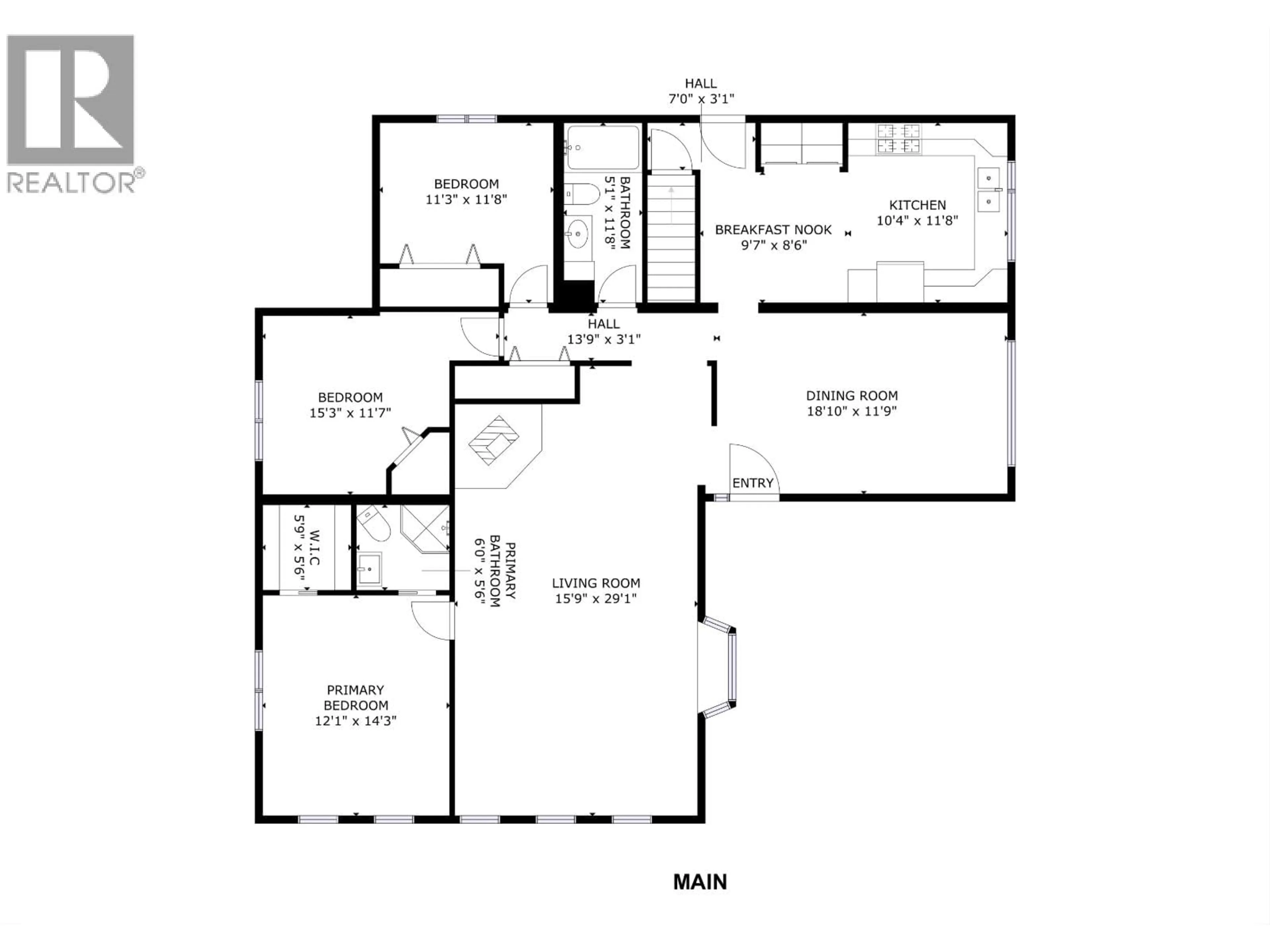 Floor plan for 12240 JUNIPER AVENUE, Fort St. John British Columbia V1J8E5