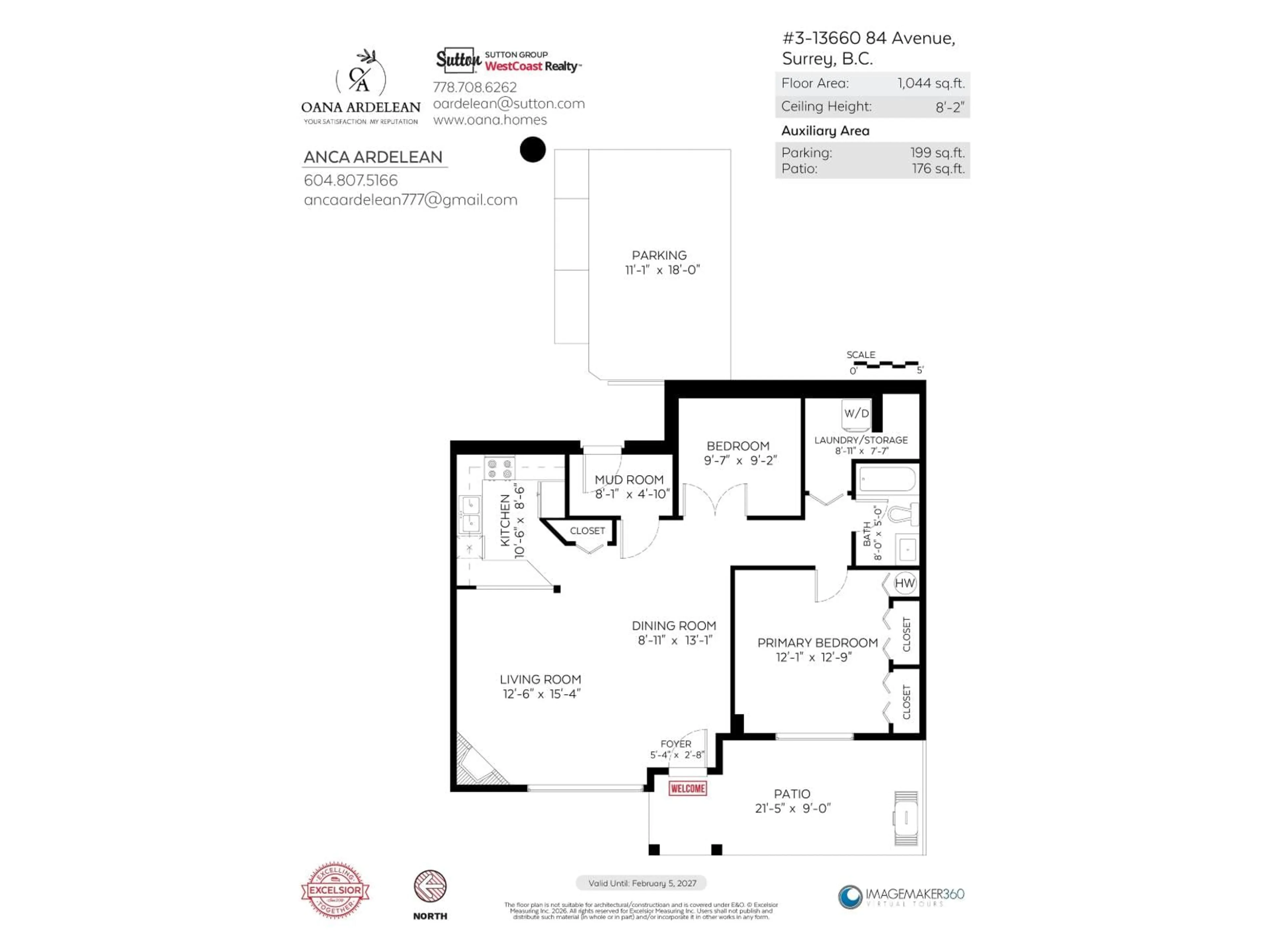 Floor plan for 3 - 13660 84 AVENUE, Surrey British Columbia V3W0T6