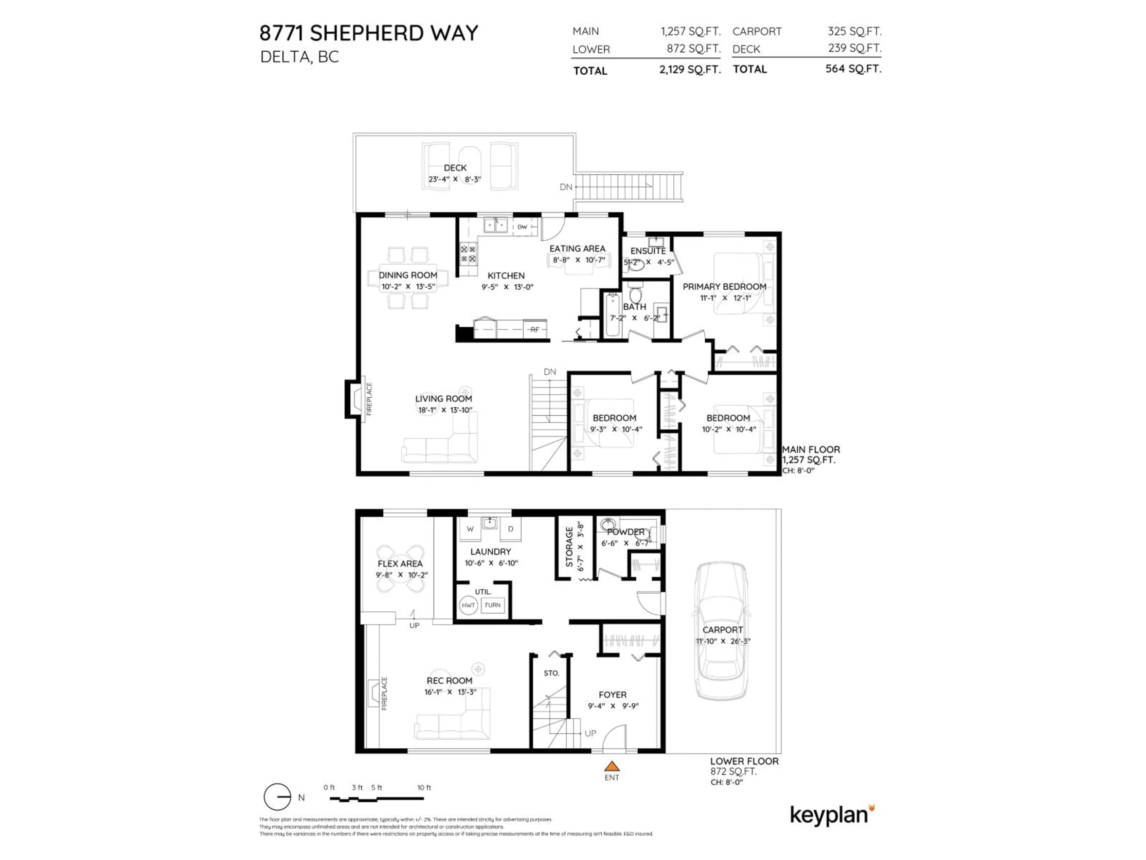 Floor plan for 8771 SHEPHERD WAY, Delta British Columbia V4C4J9
