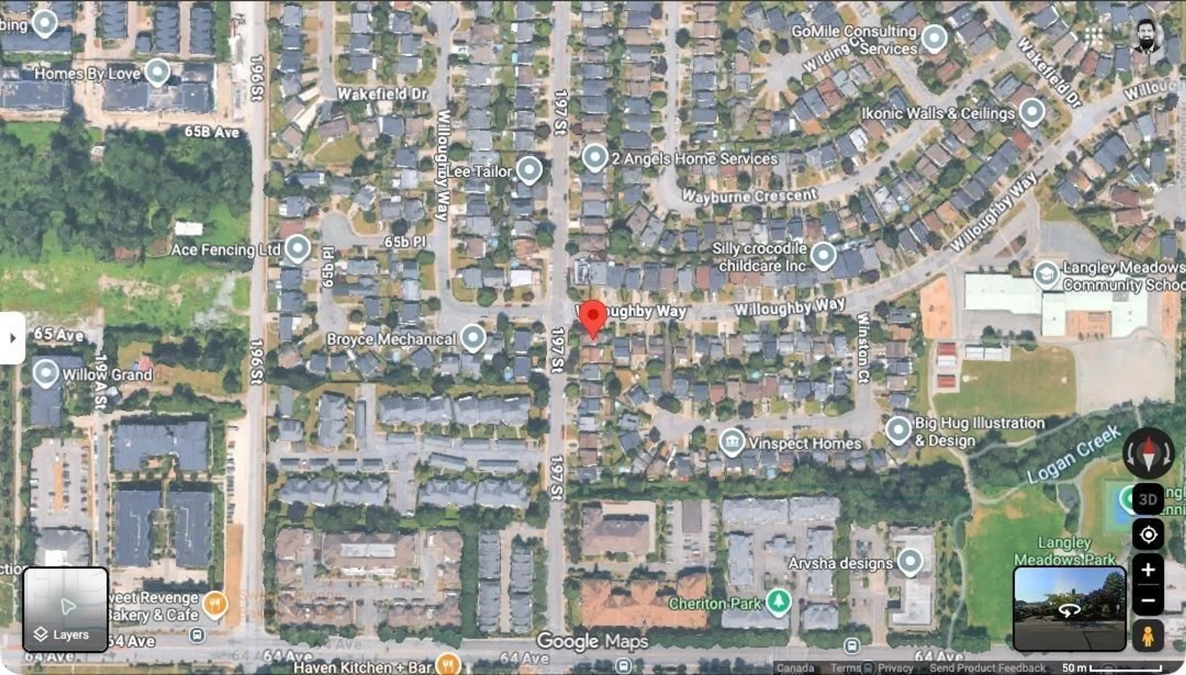 Picture of a map for 2202 WILLOUGHBY WAY, Langley British Columbia V2Y1J1