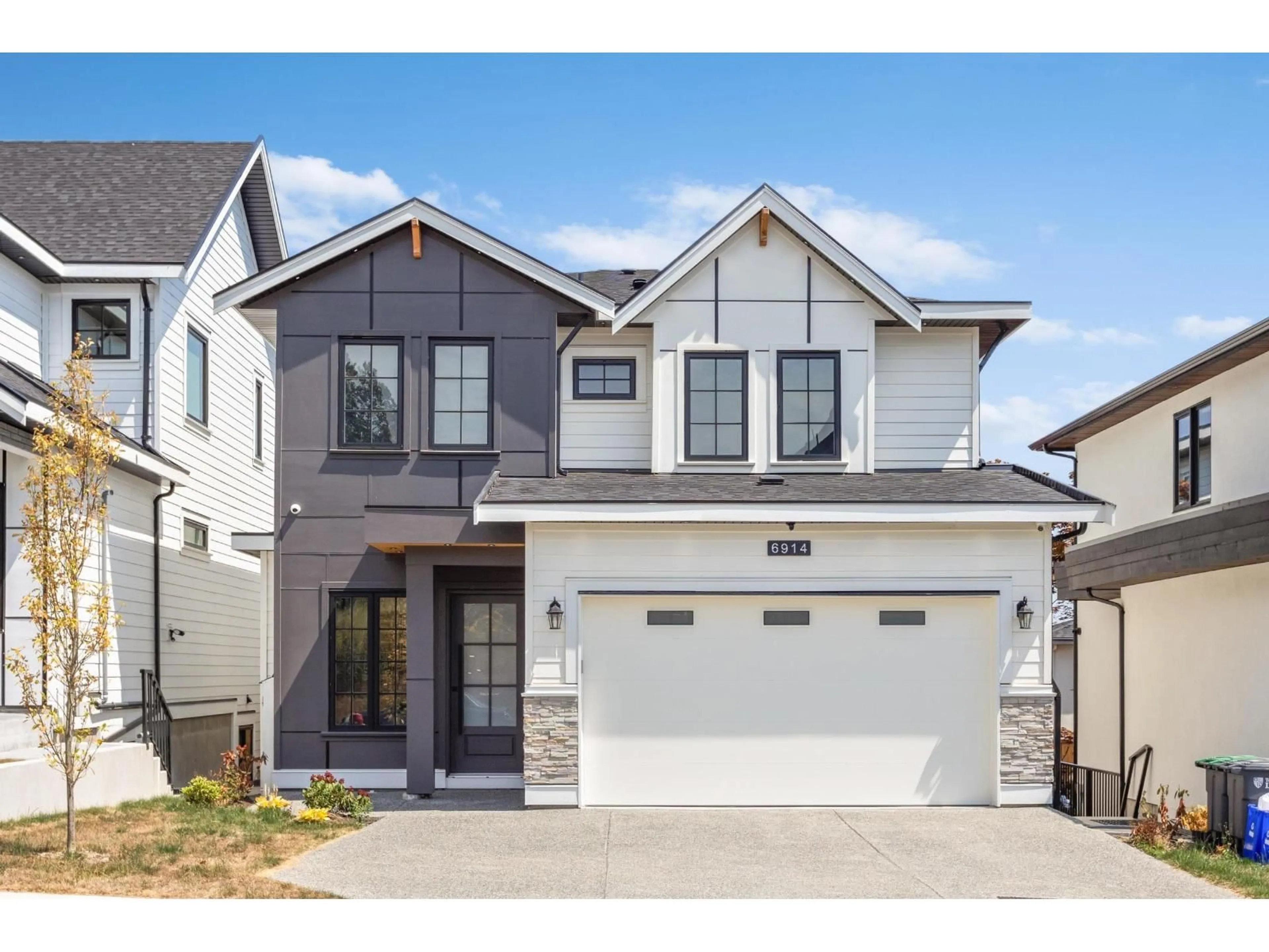 Home with vinyl exterior material, street for 6914 204A STREET, Langley British Columbia V2Y1R2