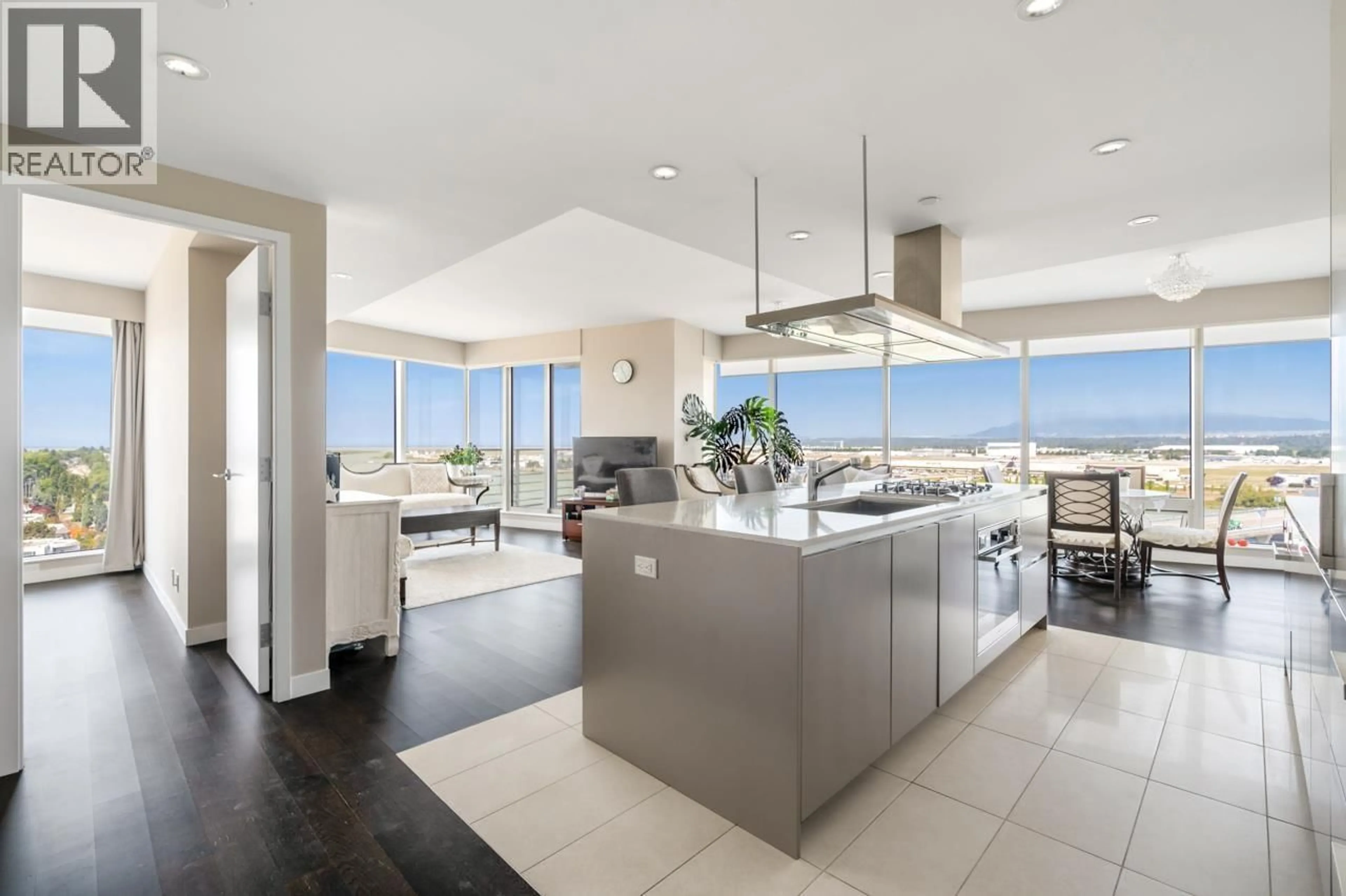 Open concept kitchen, ceramic/tile floor for 1201 - 5171 BRIGHOUSE WAY, Richmond British Columbia V7C0A6
