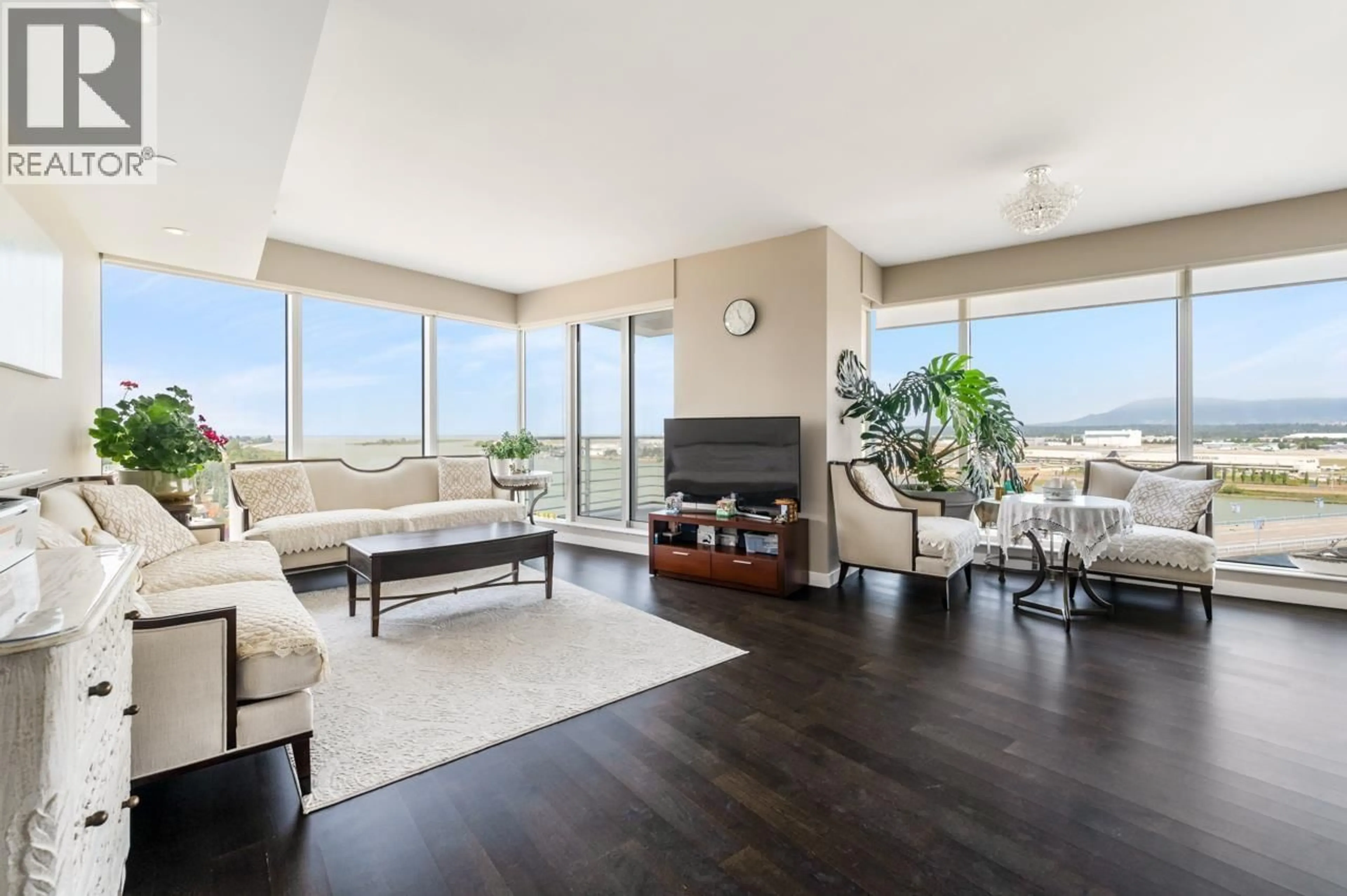 Living room with furniture, unknown for 1201 - 5171 BRIGHOUSE WAY, Richmond British Columbia V7C0A6