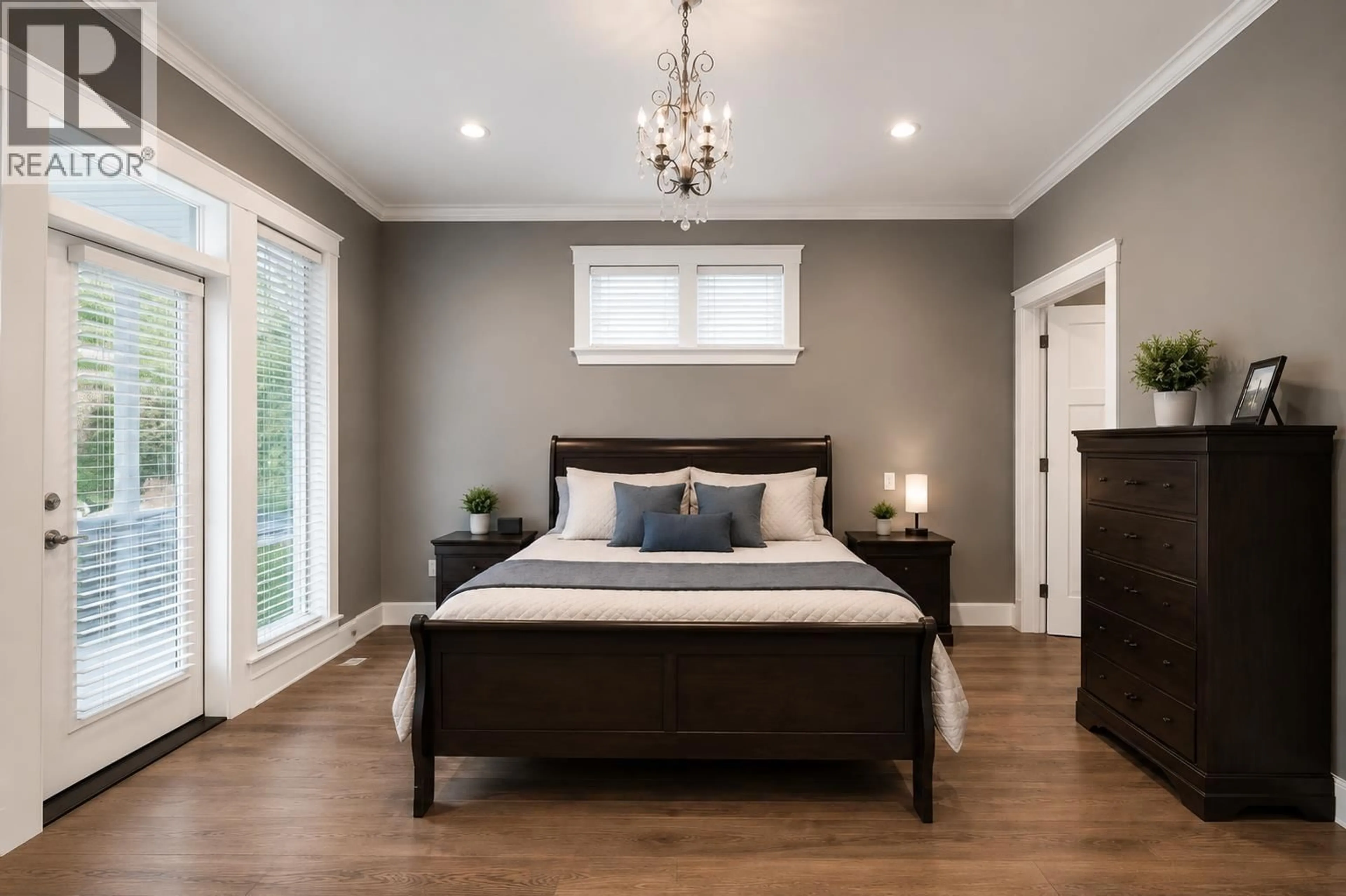 Bedroom with bed, wood/laminate floor for 11448 232 STREET, Maple Ridge British Columbia V2X3R3