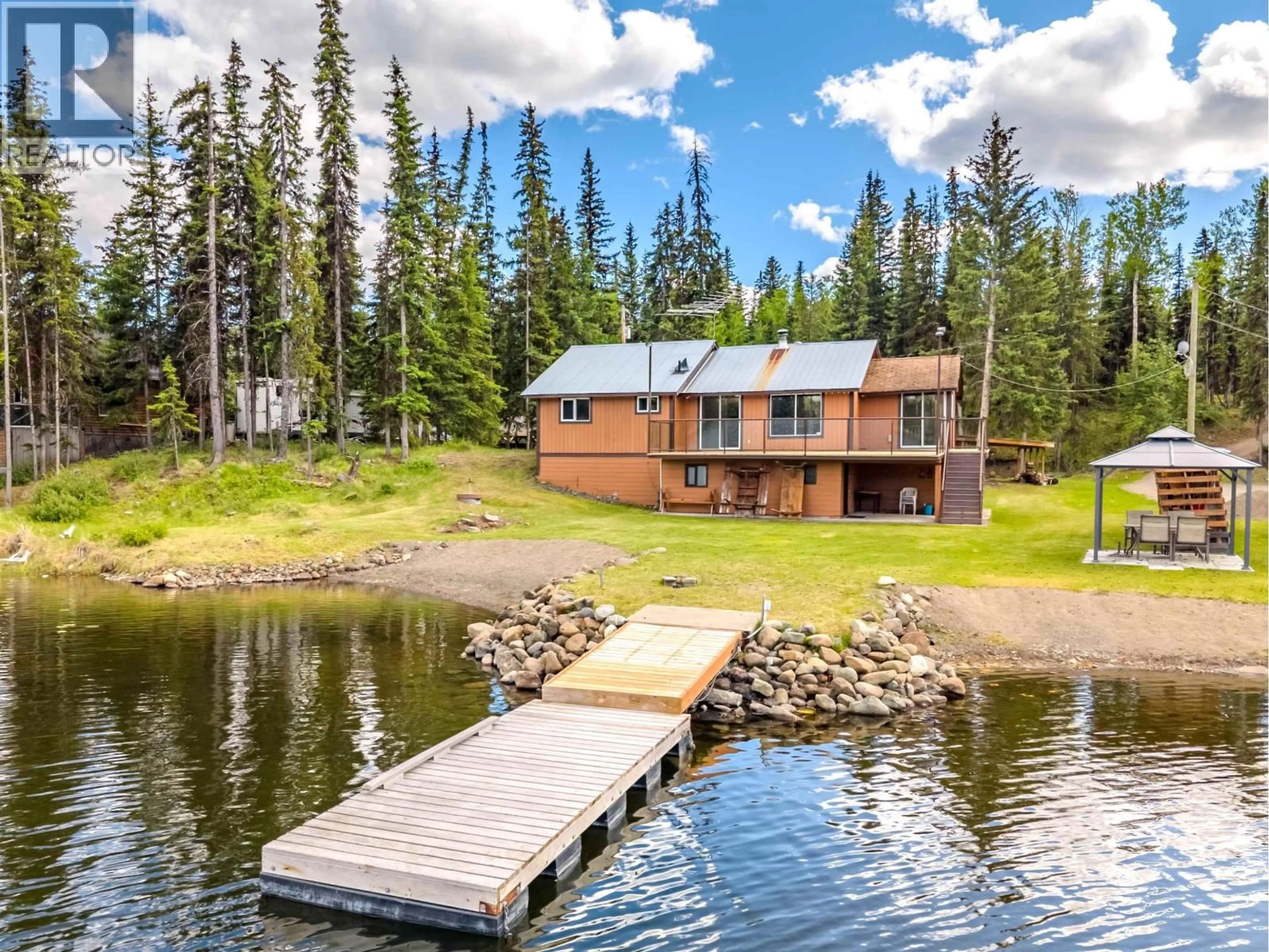 A pic from outside/outdoor area/front of a property/back of a property/a pic from drone, water/lake/river/ocean view for 7177 NATH ROAD, Sheridan Lake British Columbia V0K1X1