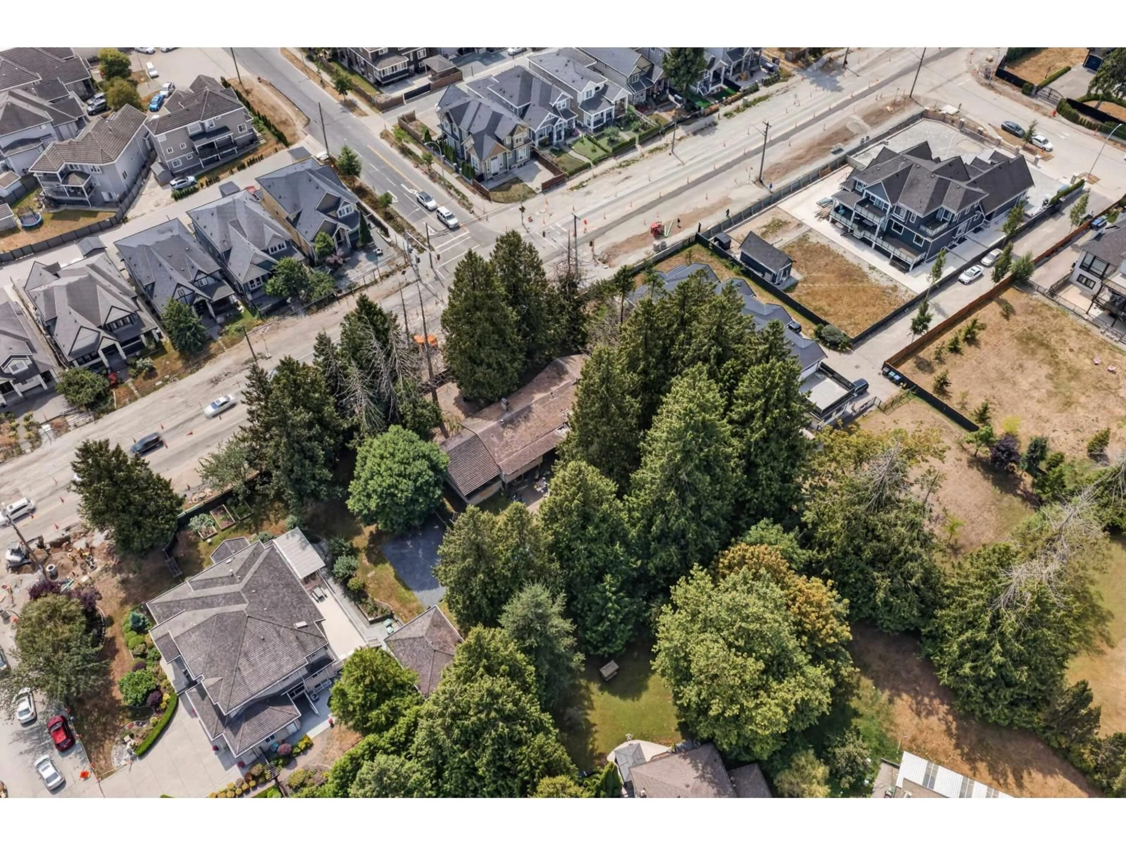 A pic from outside/outdoor area/front of a property/back of a property/a pic from drone, street for 15023 72 AVENUE, Surrey British Columbia V3S2G3