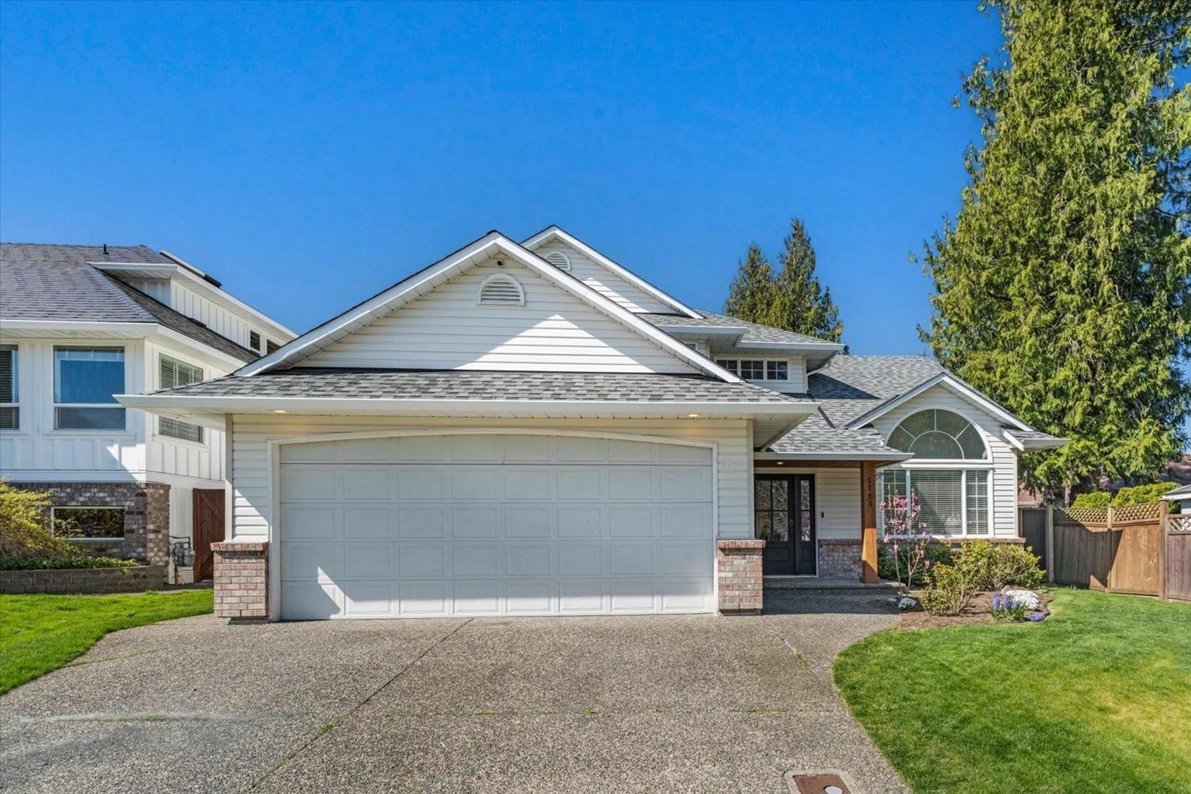 Home with vinyl exterior material, street for 5785 CANTERBURY DRIVE, Chilliwack British Columbia V2R3B9