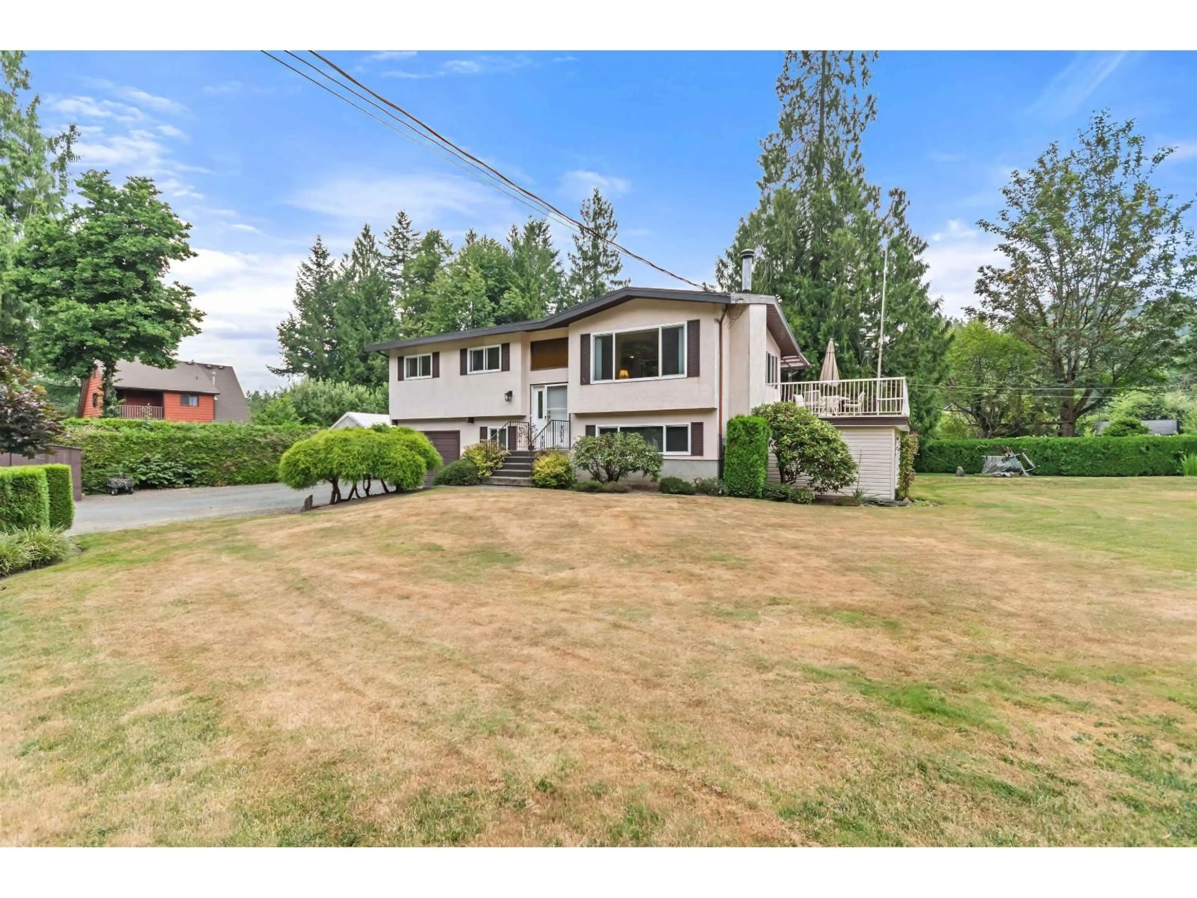 A pic from outside/outdoor area/front of a property/back of a property/a pic from drone, street for 49125 BELL ACRES ROAD, Chilliwack British Columbia V4Z1C1