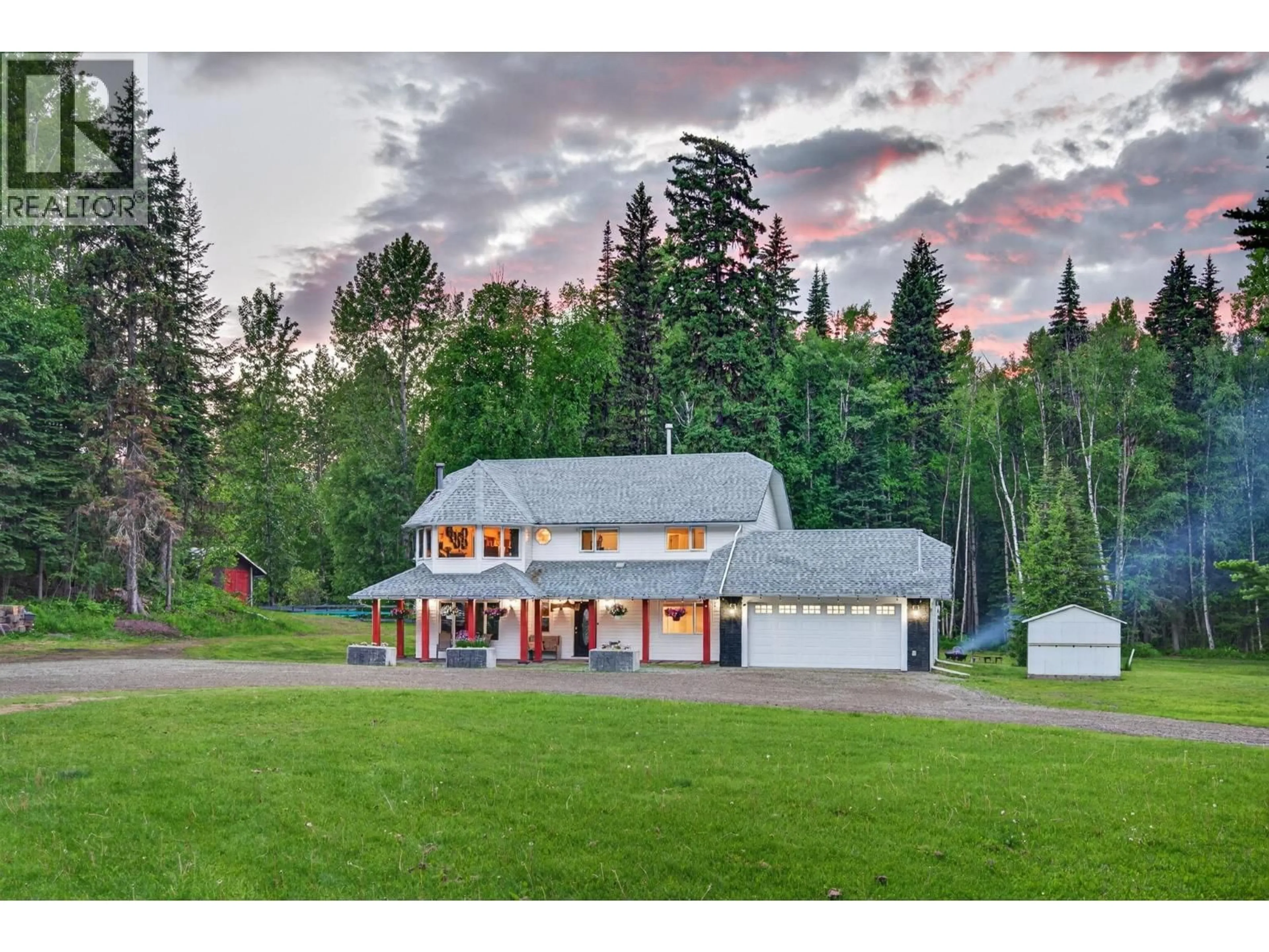 A pic from outside/outdoor area/front of a property/back of a property/a pic from drone, mountain view for 9365 OLAF ROAD, Prince George British Columbia V2K5H8