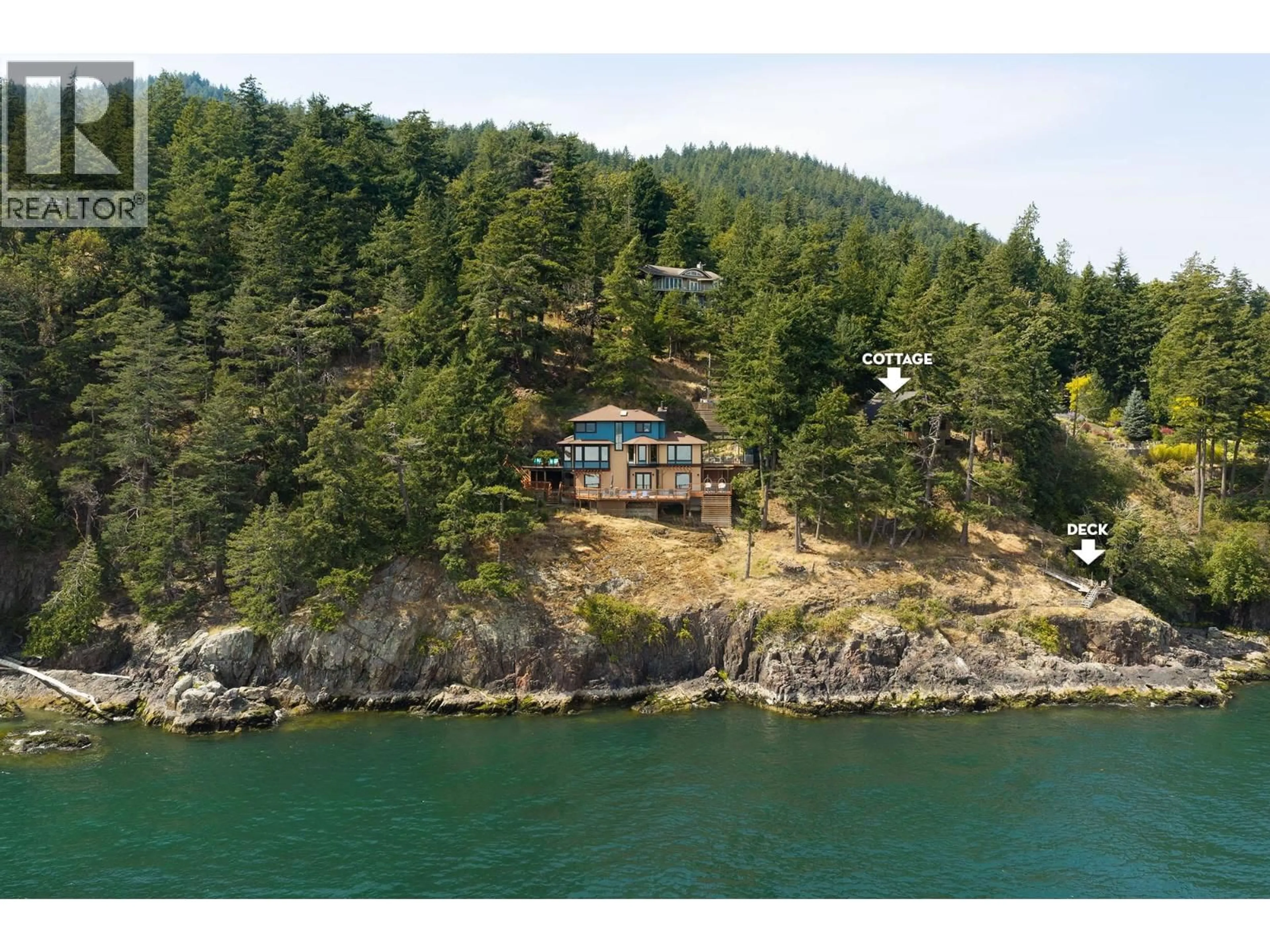 A pic from outside/outdoor area/front of a property/back of a property/a pic from drone, water/lake/river/ocean view for 1531 EAGLE CLIFF ROAD, Bowen Island British Columbia V0N1G1