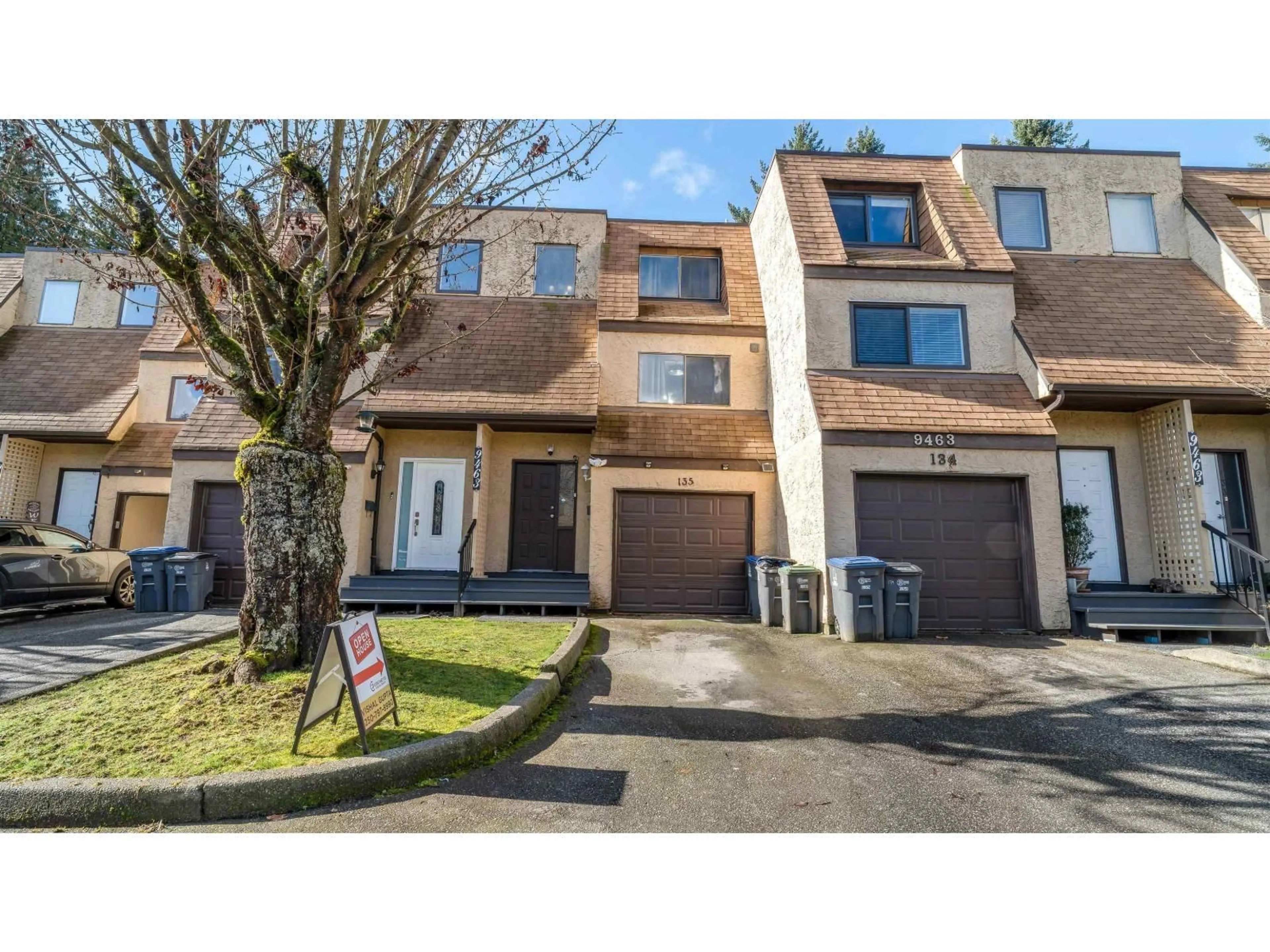 A pic from outside/outdoor area/front of a property/back of a property/a pic from drone, street for 135 - 9463 PRINCE CHARLES BOULEVARD, Surrey British Columbia V3V7G1