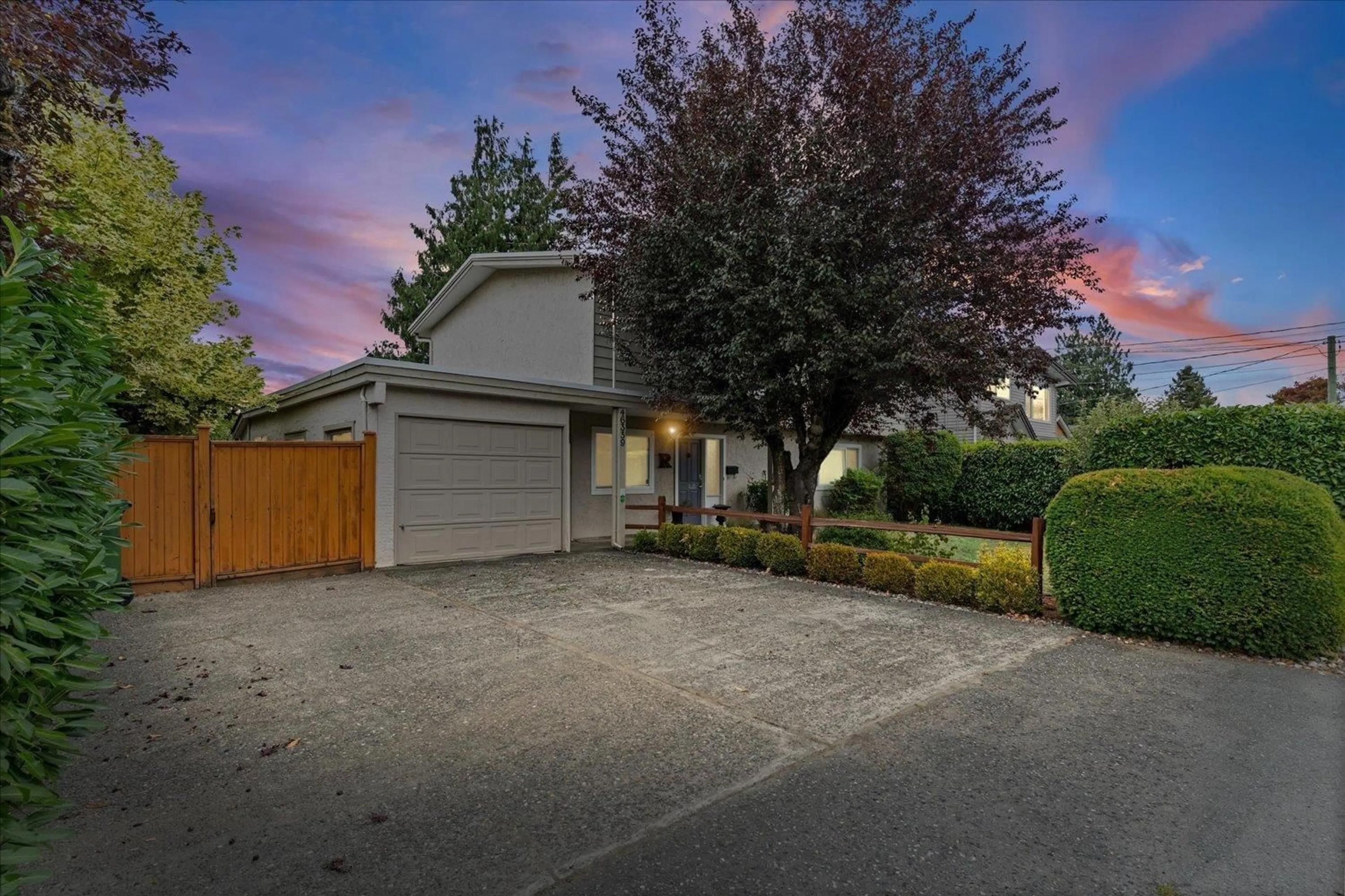 A pic from outside/outdoor area/front of a property/back of a property/a pic from drone, street for 46359 CHILLIWACK CENTRAL ROAD, Chilliwack British Columbia V2P1J7
