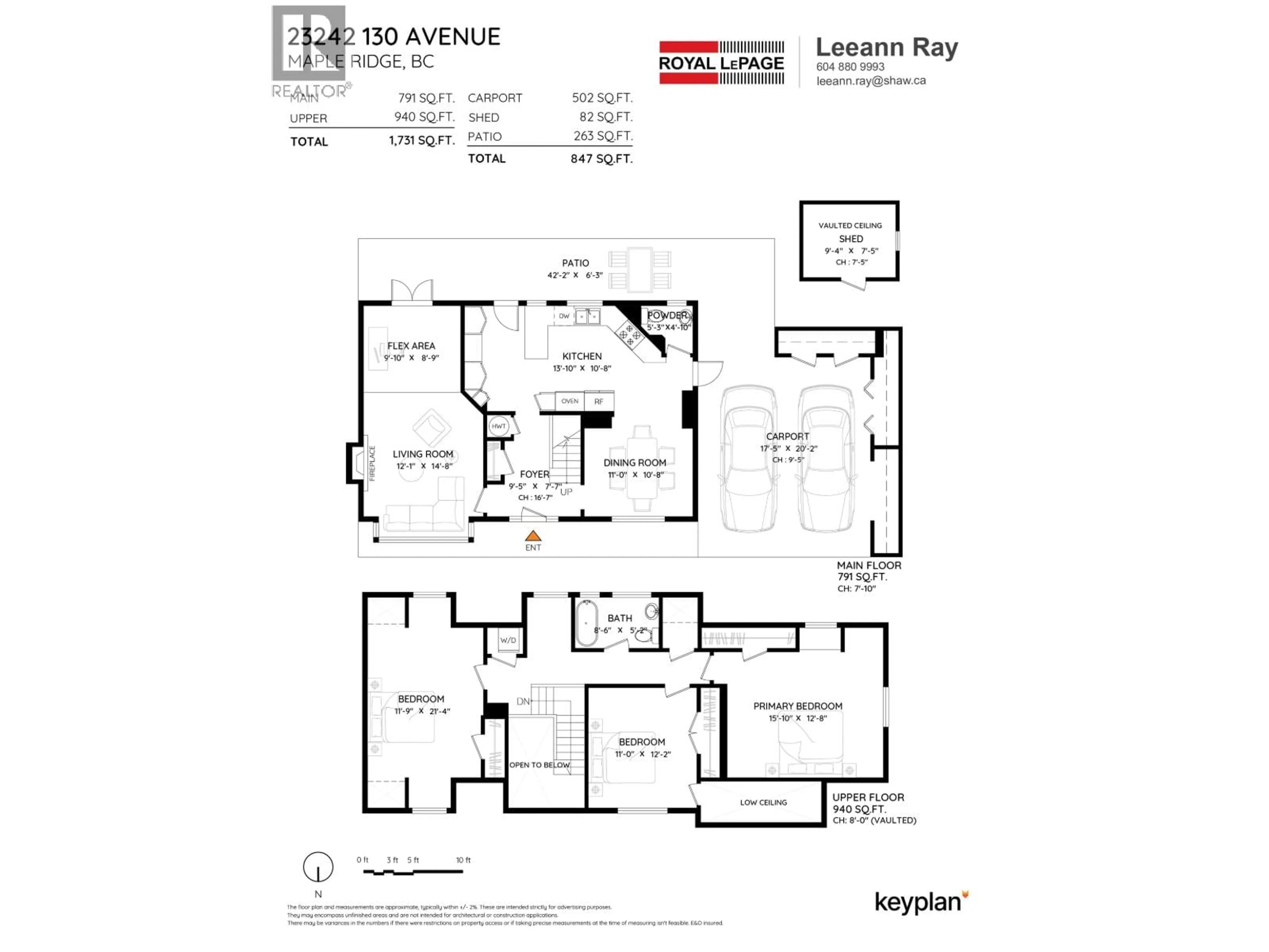 Floor plan for 23242 130 AVENUE, Maple Ridge British Columbia V2X4S6