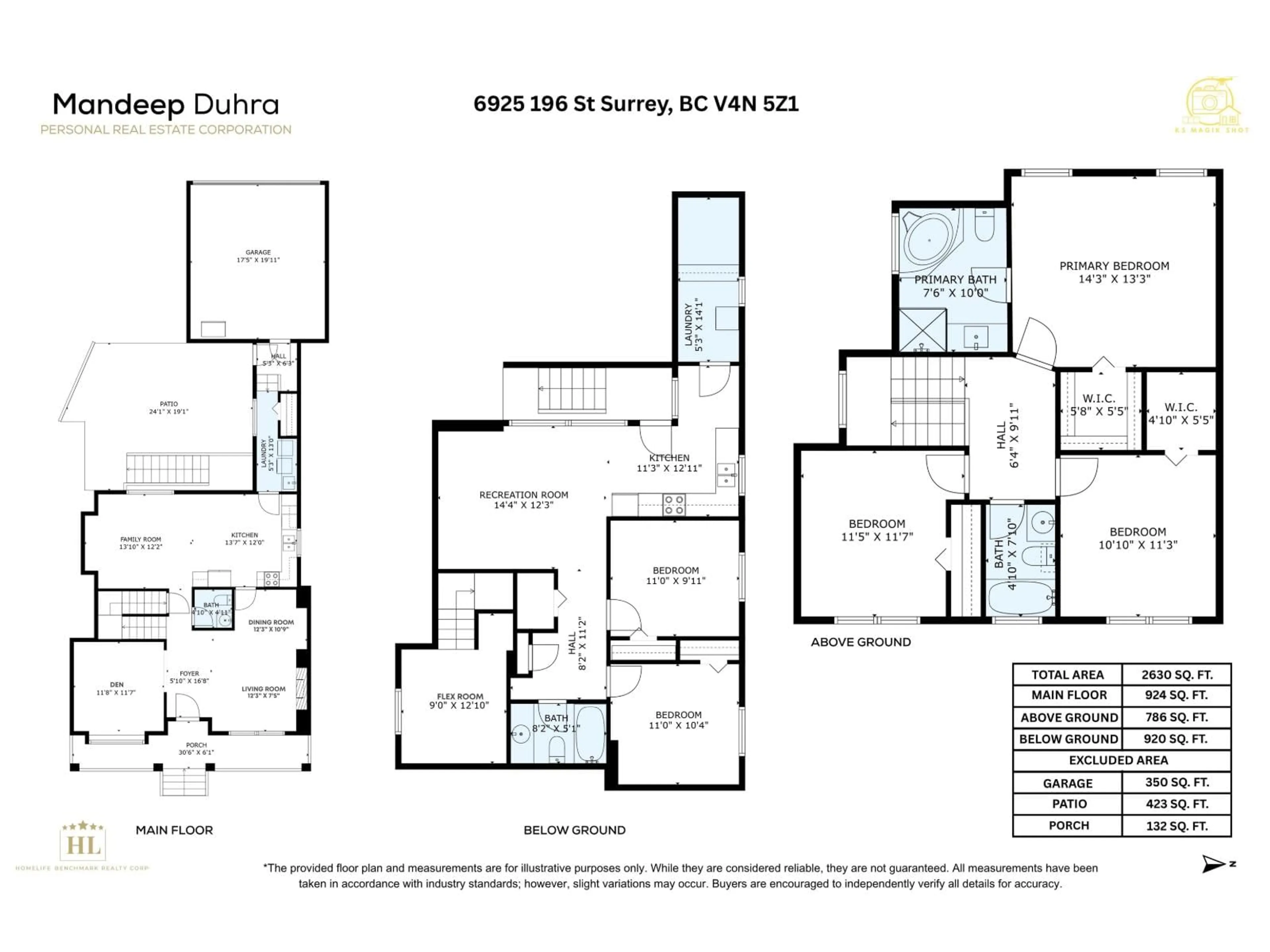Floor plan for 6925 196 STREET, Surrey British Columbia V4N5Z1
