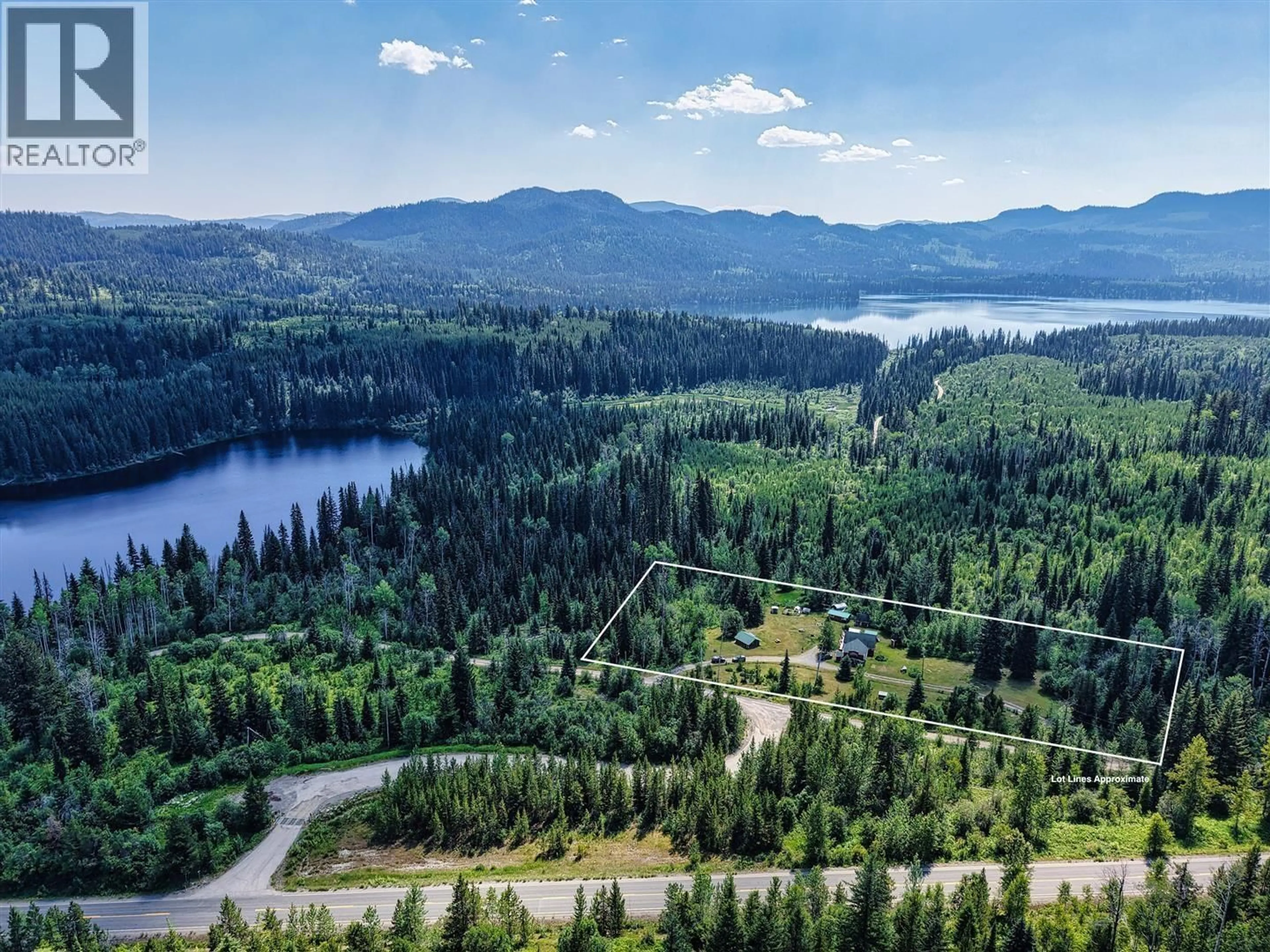A pic from outside/outdoor area/front of a property/back of a property/a pic from drone, water/lake/river/ocean view for 4220 EAKIN CREEK ROAD, Lone Butte British Columbia V0K1X0
