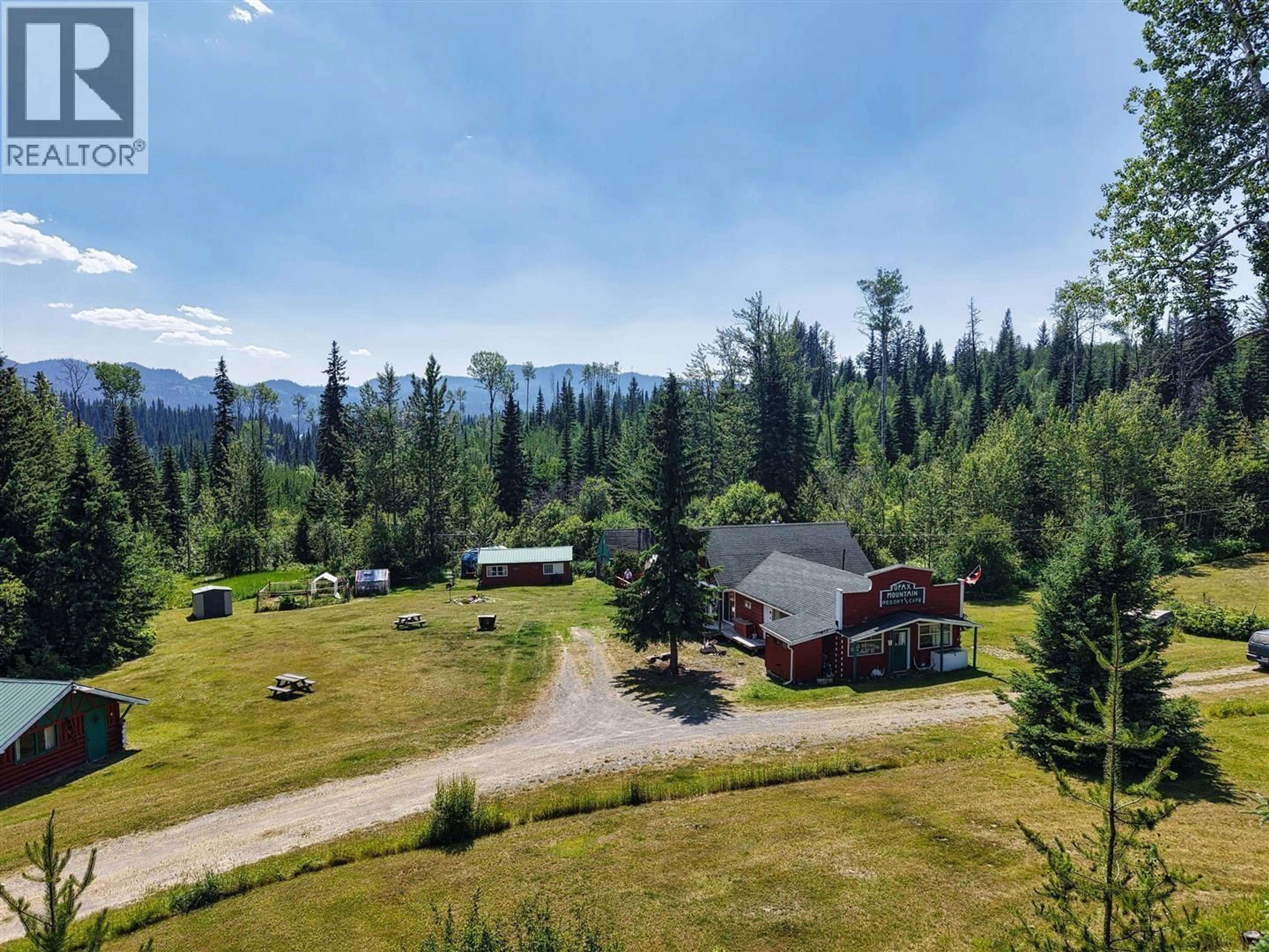 A pic from outside/outdoor area/front of a property/back of a property/a pic from drone, mountain view for 4220 EAKIN CREEK ROAD, Lone Butte British Columbia V0K1X0