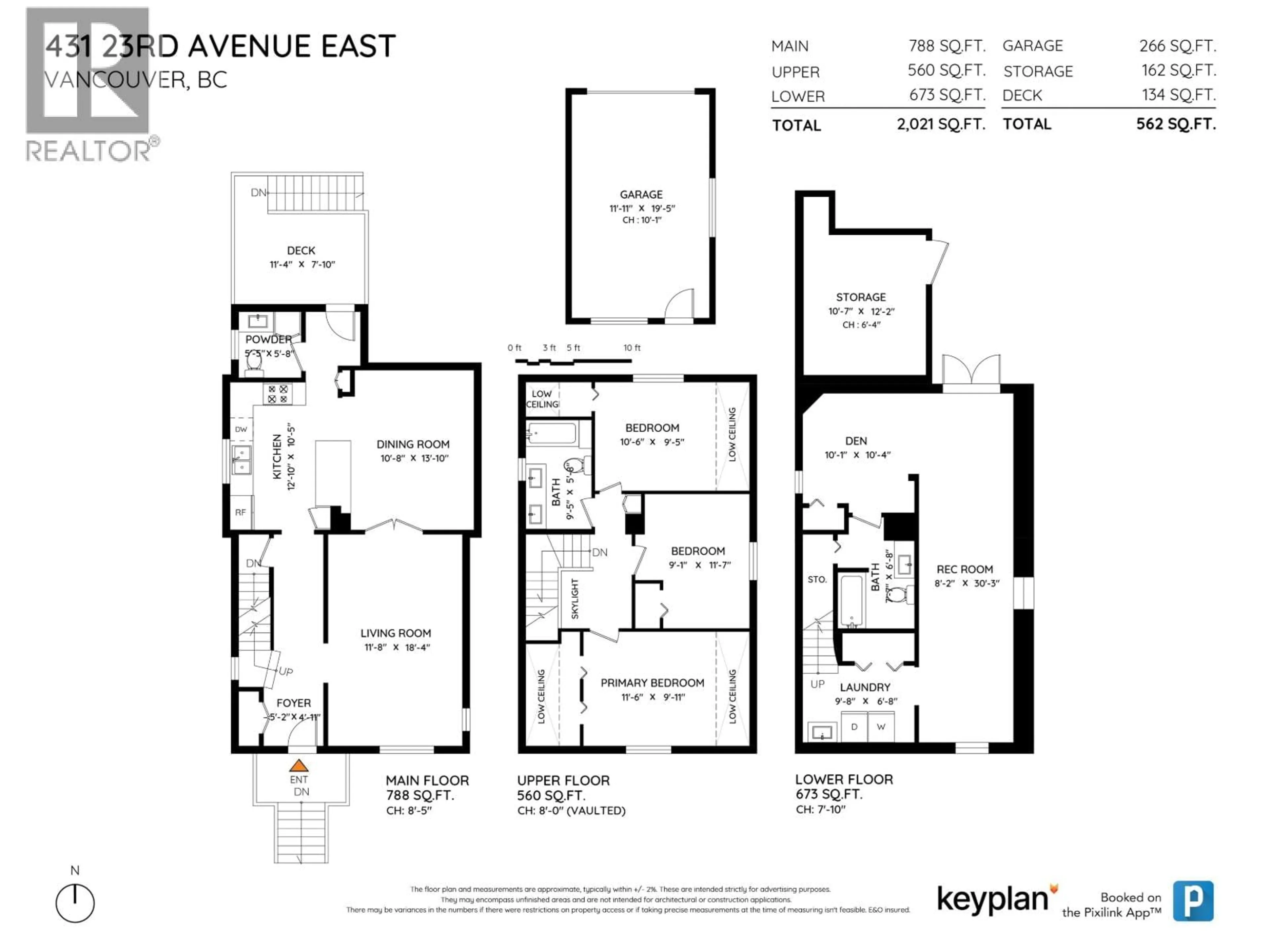 Floor plan for 431 23RD AVENUE, Vancouver British Columbia V5V1X7