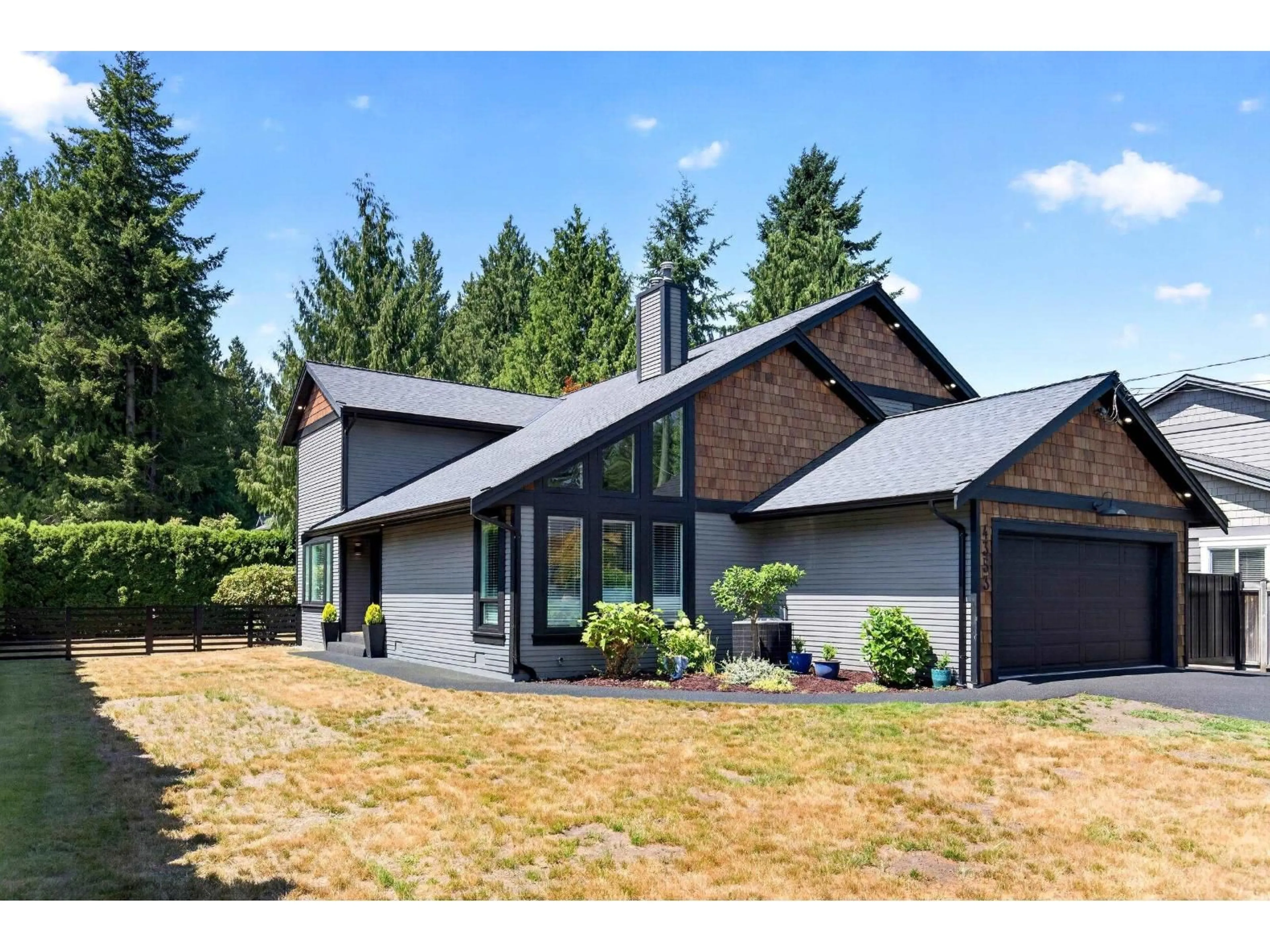 Home with vinyl exterior material, mountain view for 4353 198 STREET, Langley British Columbia V3A1E5