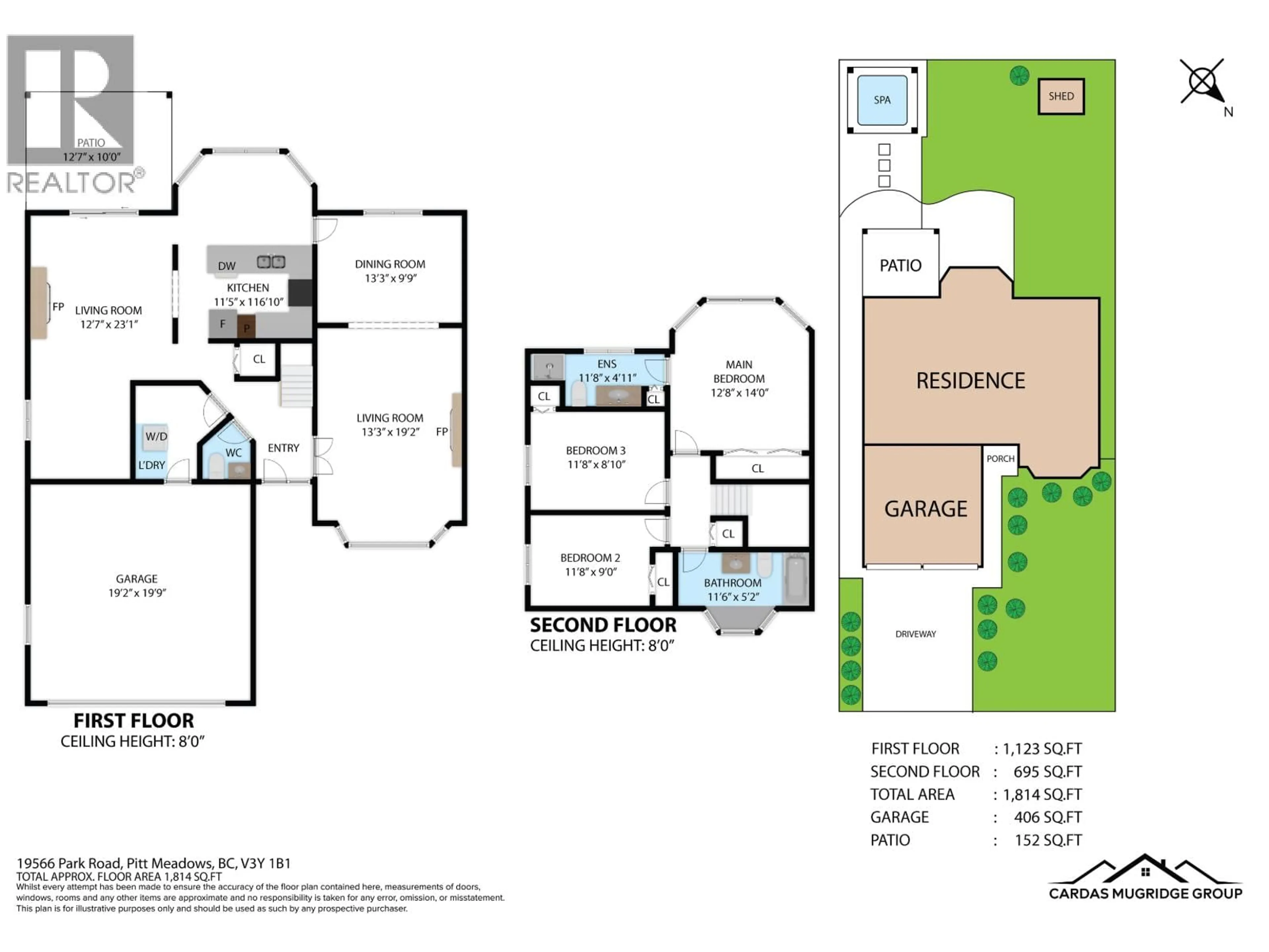 Floor plan for 19566 PARK ROAD, Pitt Meadows British Columbia V3Y1B1