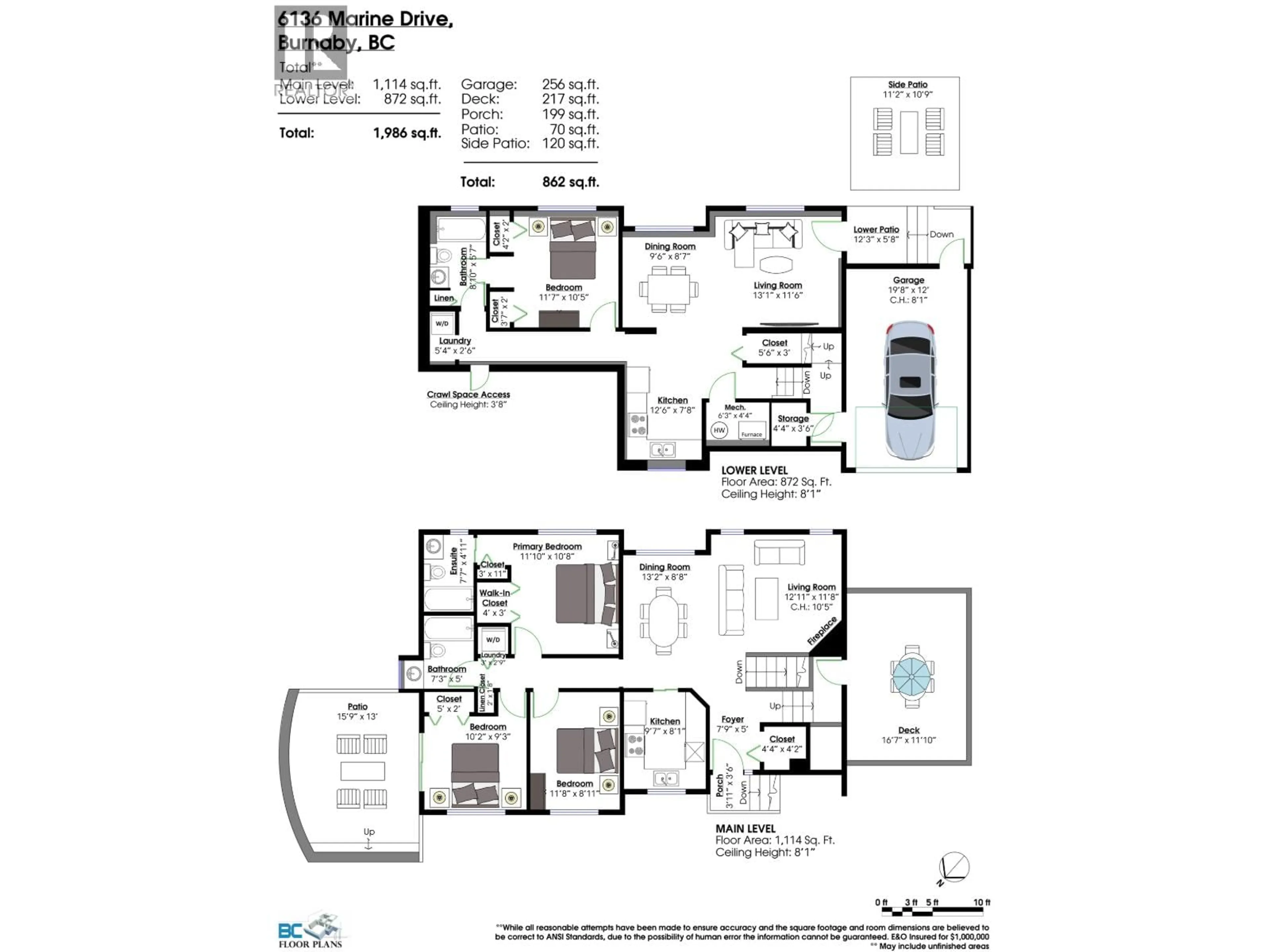 Floor plan for 6136 MARINE DRIVE, Burnaby British Columbia V3N2Y1