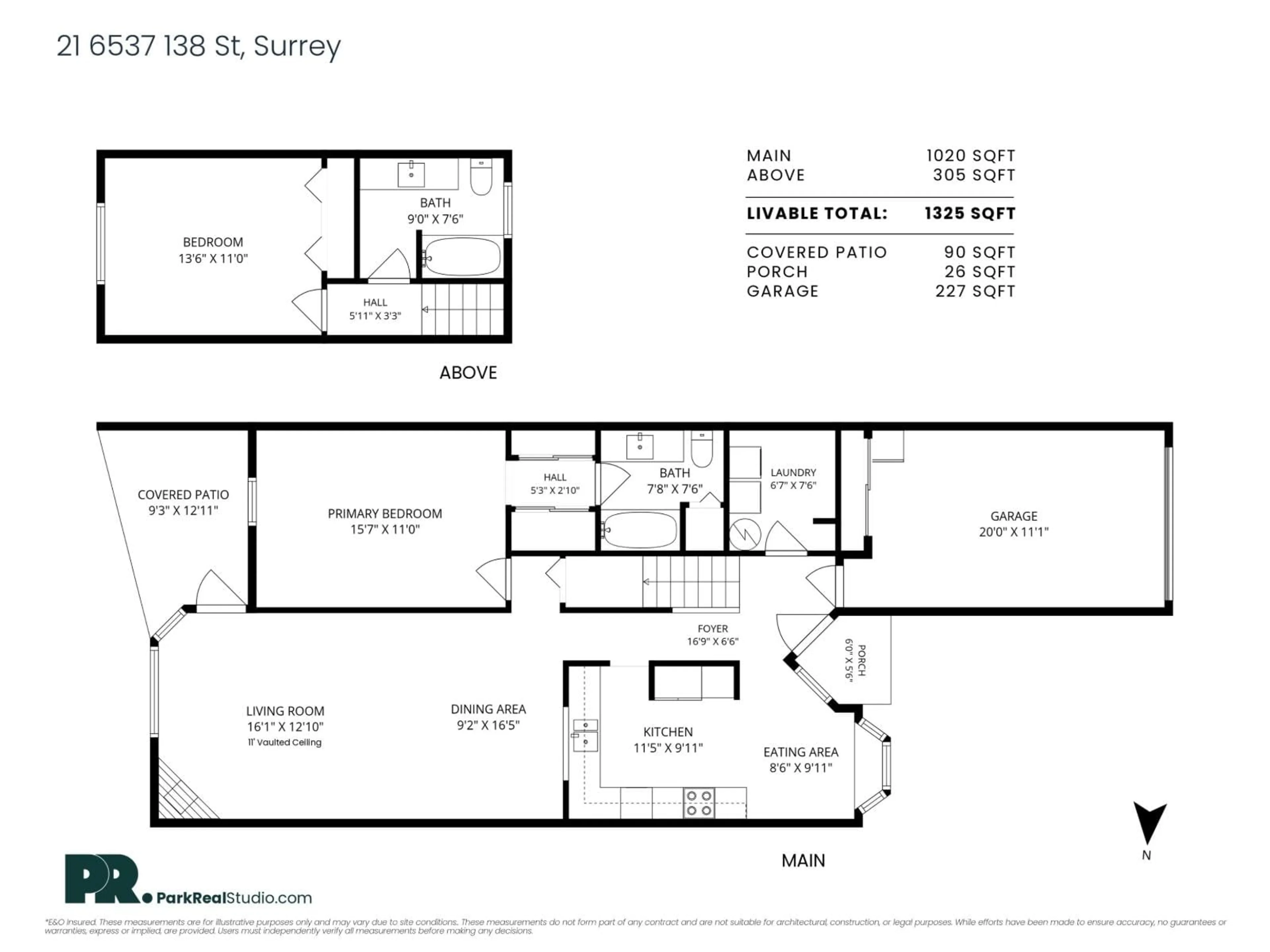 Floor plan for 21 - 6537 138 STREET, Surrey British Columbia V3W0C3