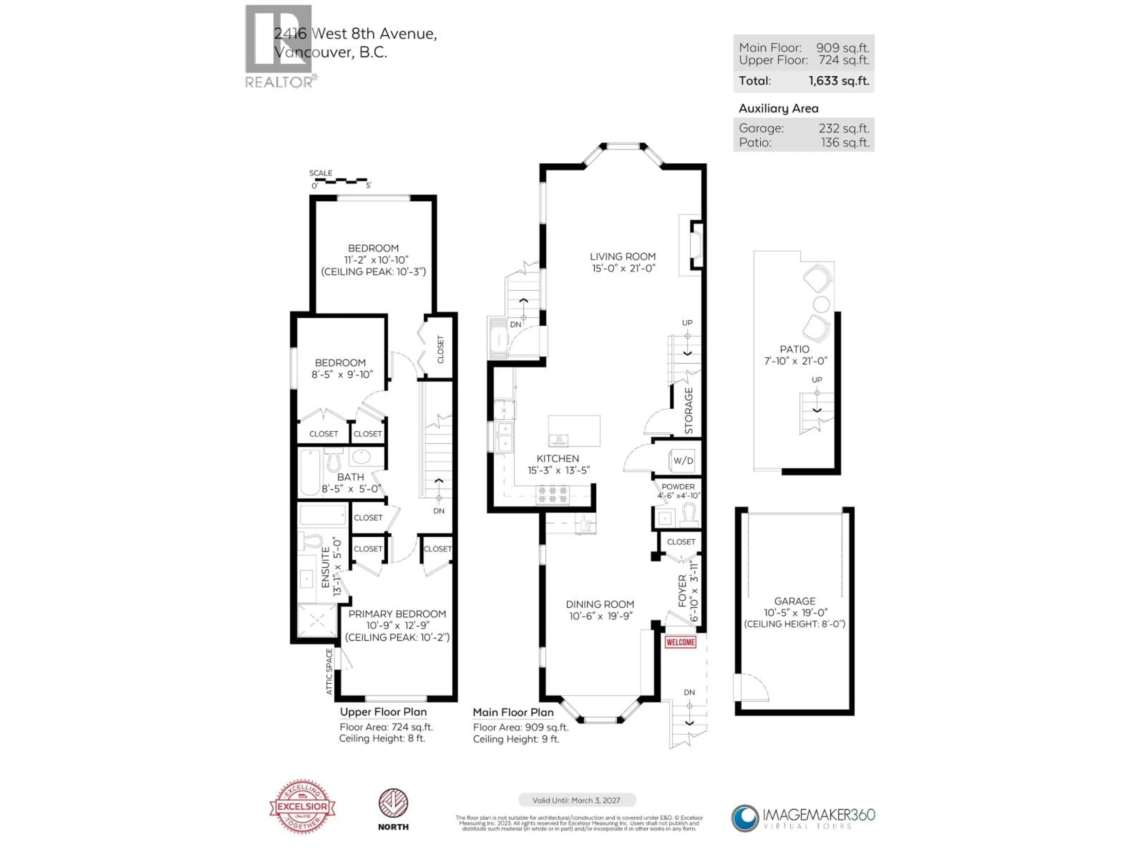 Floor plan for 2416 8TH AVENUE, Vancouver British Columbia V6K2B1