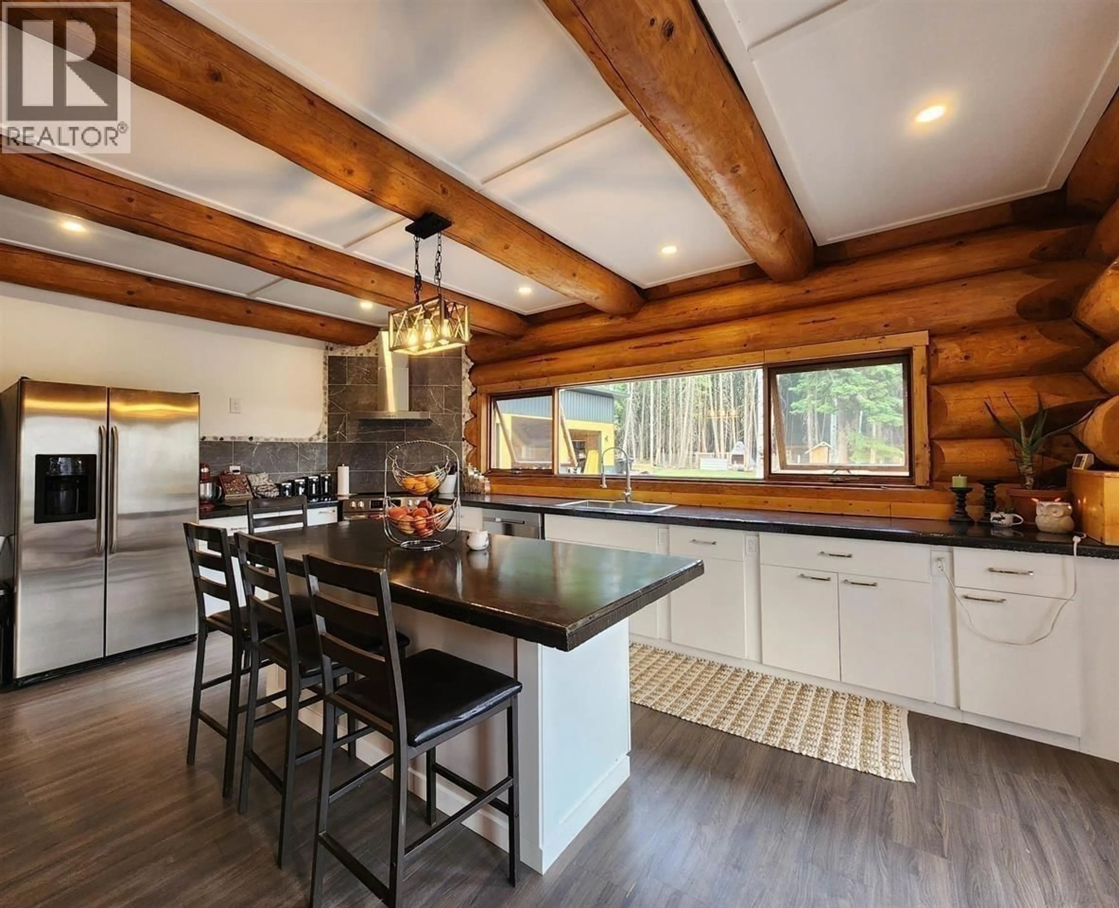 Open concept kitchen, wood/laminate floor for 6847 FAWN LK AC01 ROAD, Lone Butte British Columbia V0K1X1