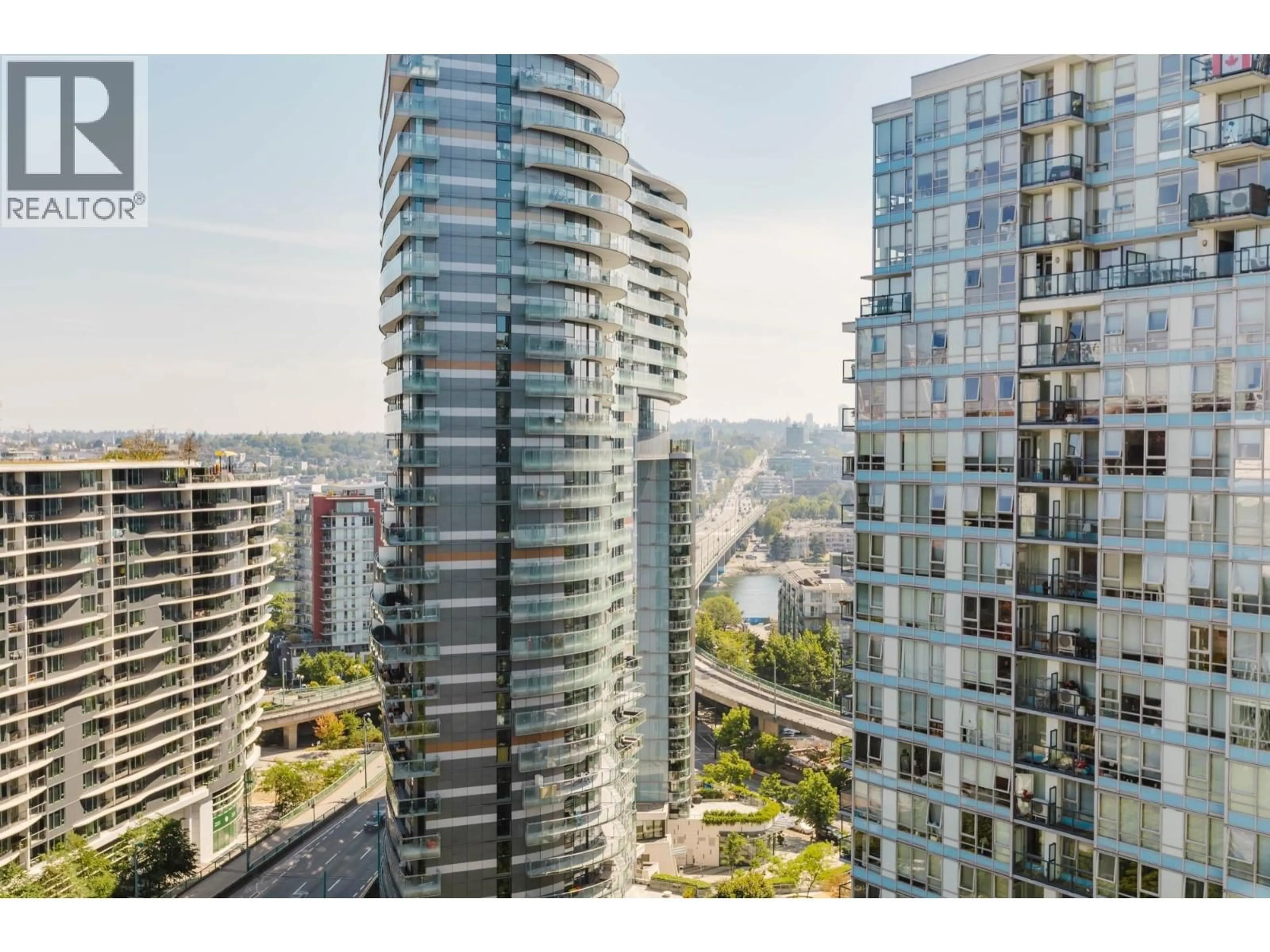 A pic from outside/outdoor area/front of a property/back of a property/a pic from drone, city buildings view from balcony for 2305 - 928 BEATTY STREET, Vancouver British Columbia V6Z3G6