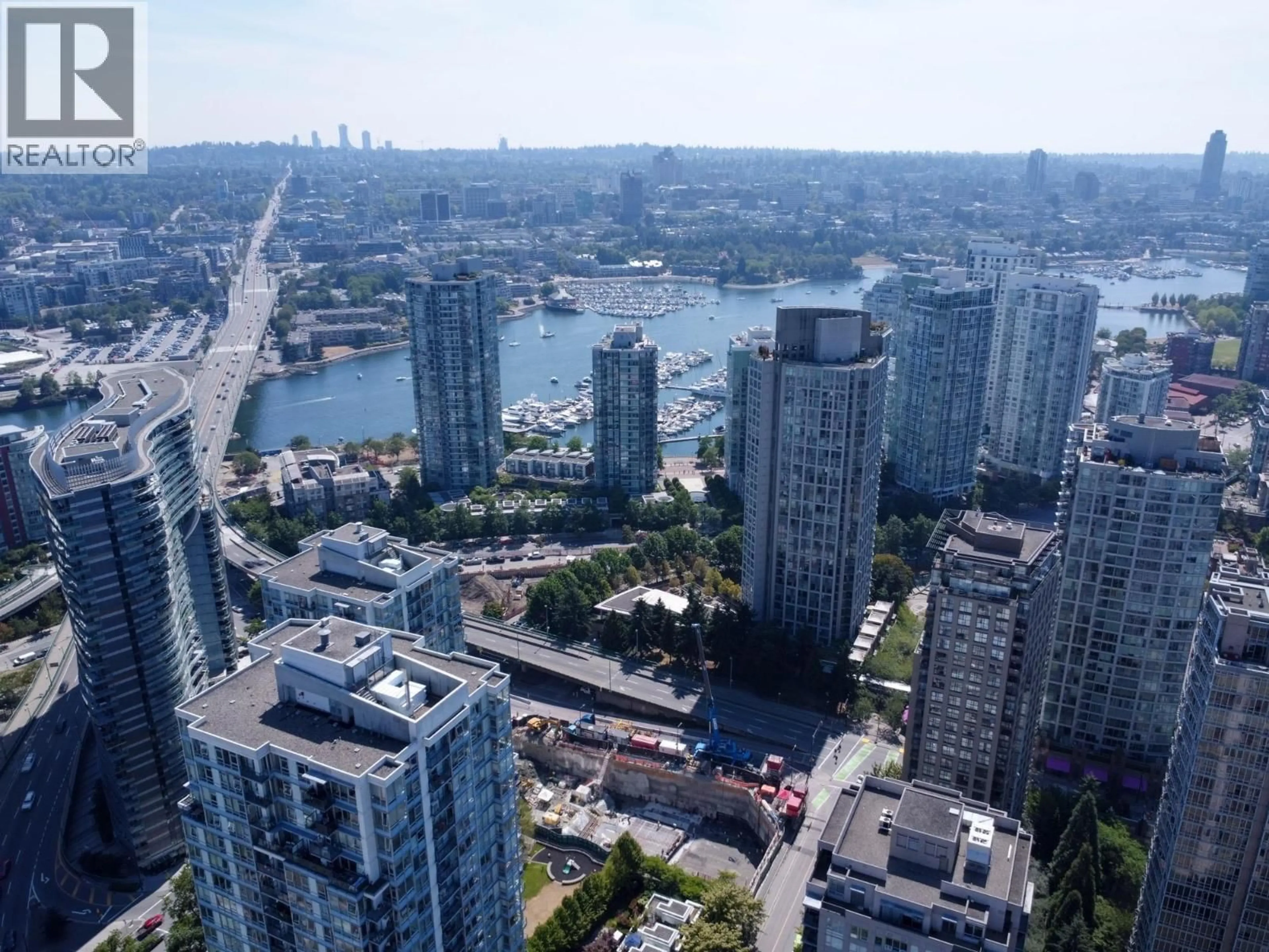 A pic from outside/outdoor area/front of a property/back of a property/a pic from drone, city buildings view from balcony for 2305 - 928 BEATTY STREET, Vancouver British Columbia V6Z3G6