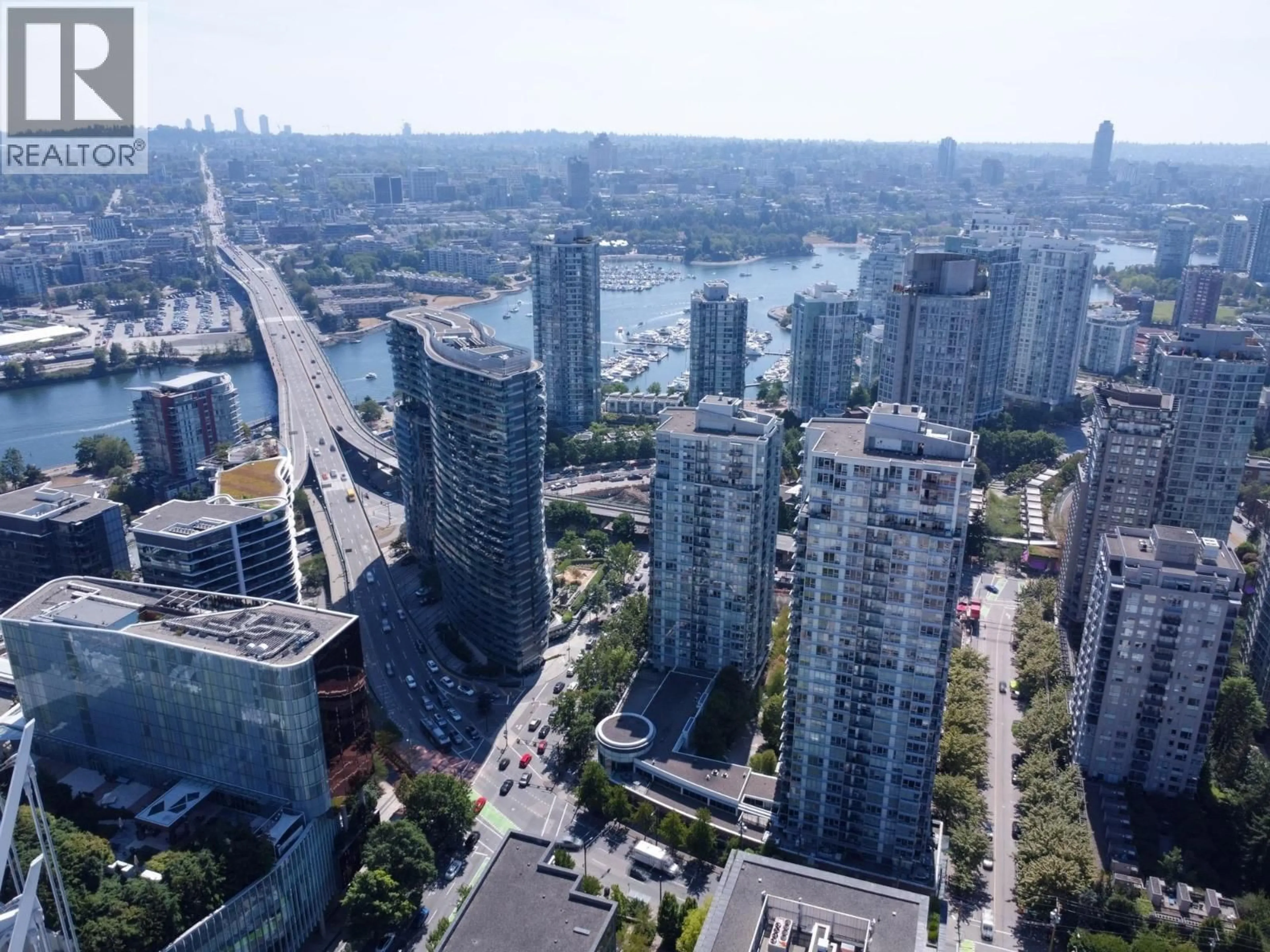 A pic from outside/outdoor area/front of a property/back of a property/a pic from drone, city buildings view from balcony for 2305 - 928 BEATTY STREET, Vancouver British Columbia V6Z3G6