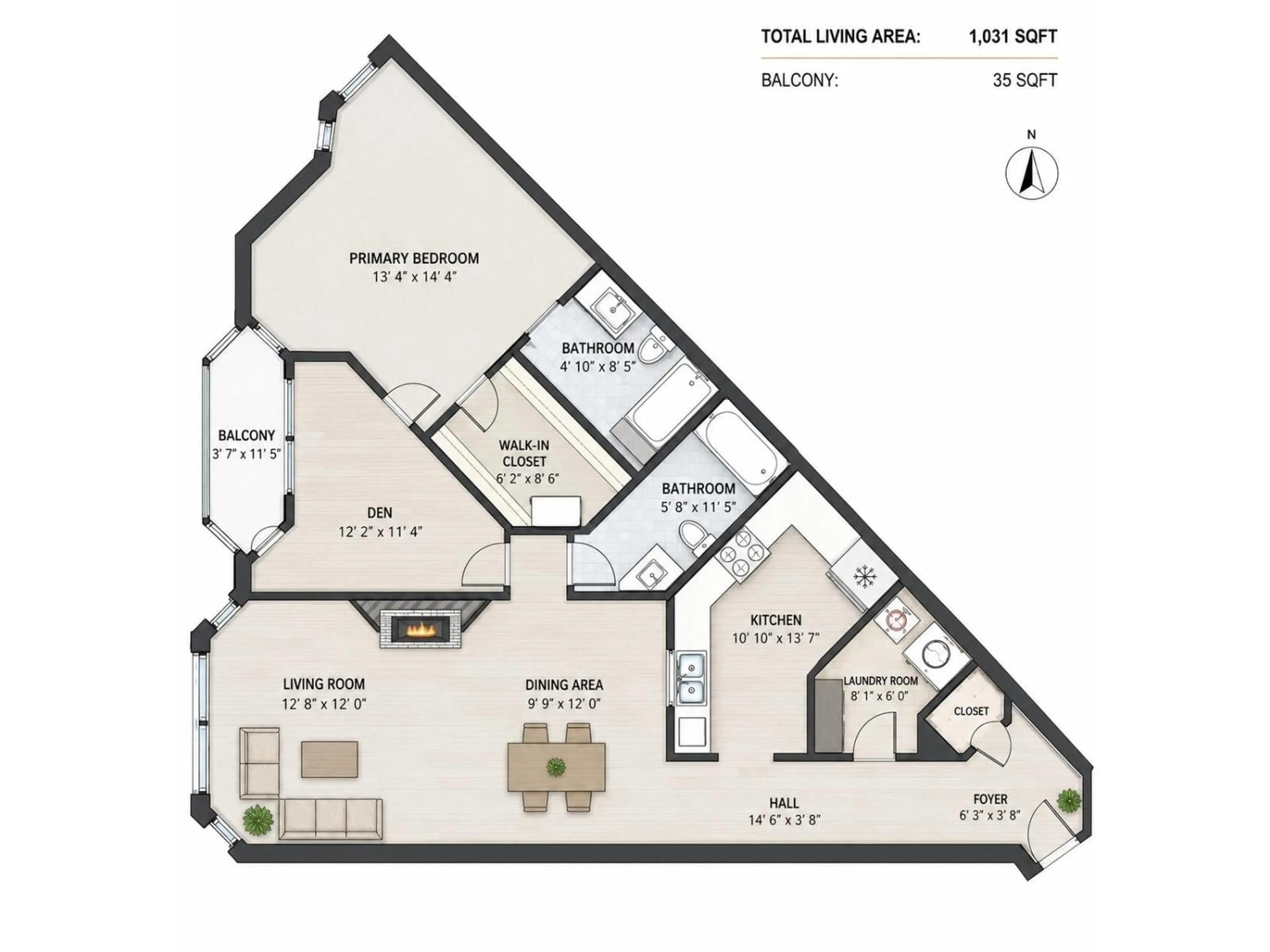 Floor plan for 210 - 7171 121 STREET, Surrey British Columbia V3W1G9