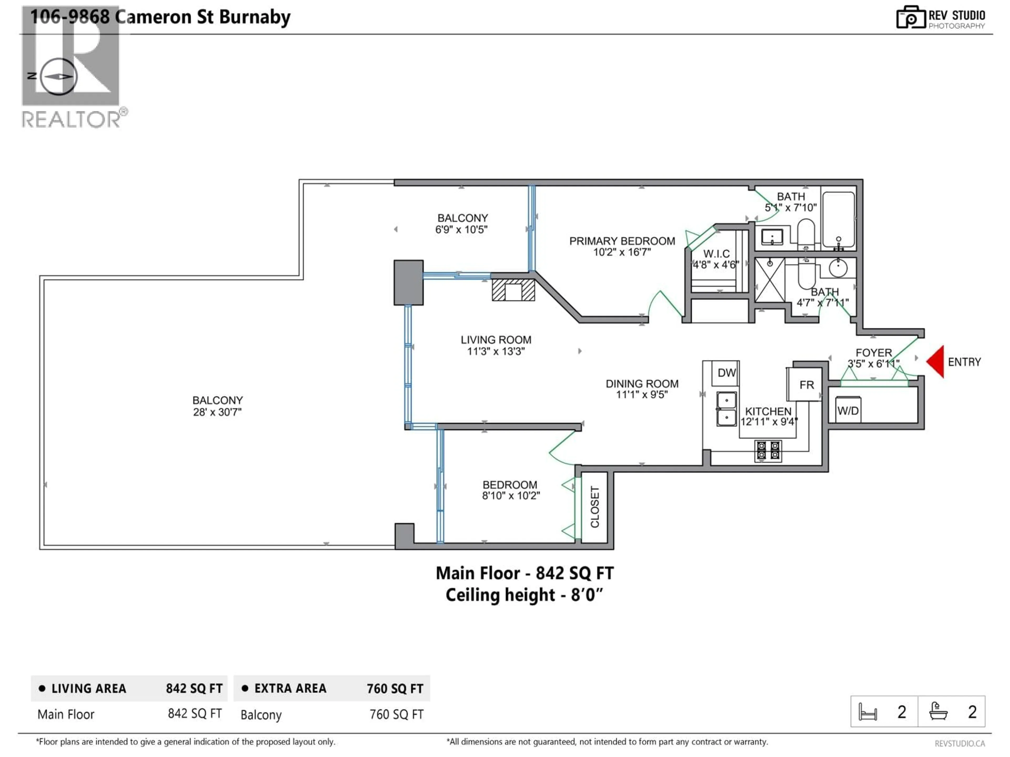 Floor plan for 106 - 9868 CAMERON STREET, Burnaby British Columbia V3J0A5