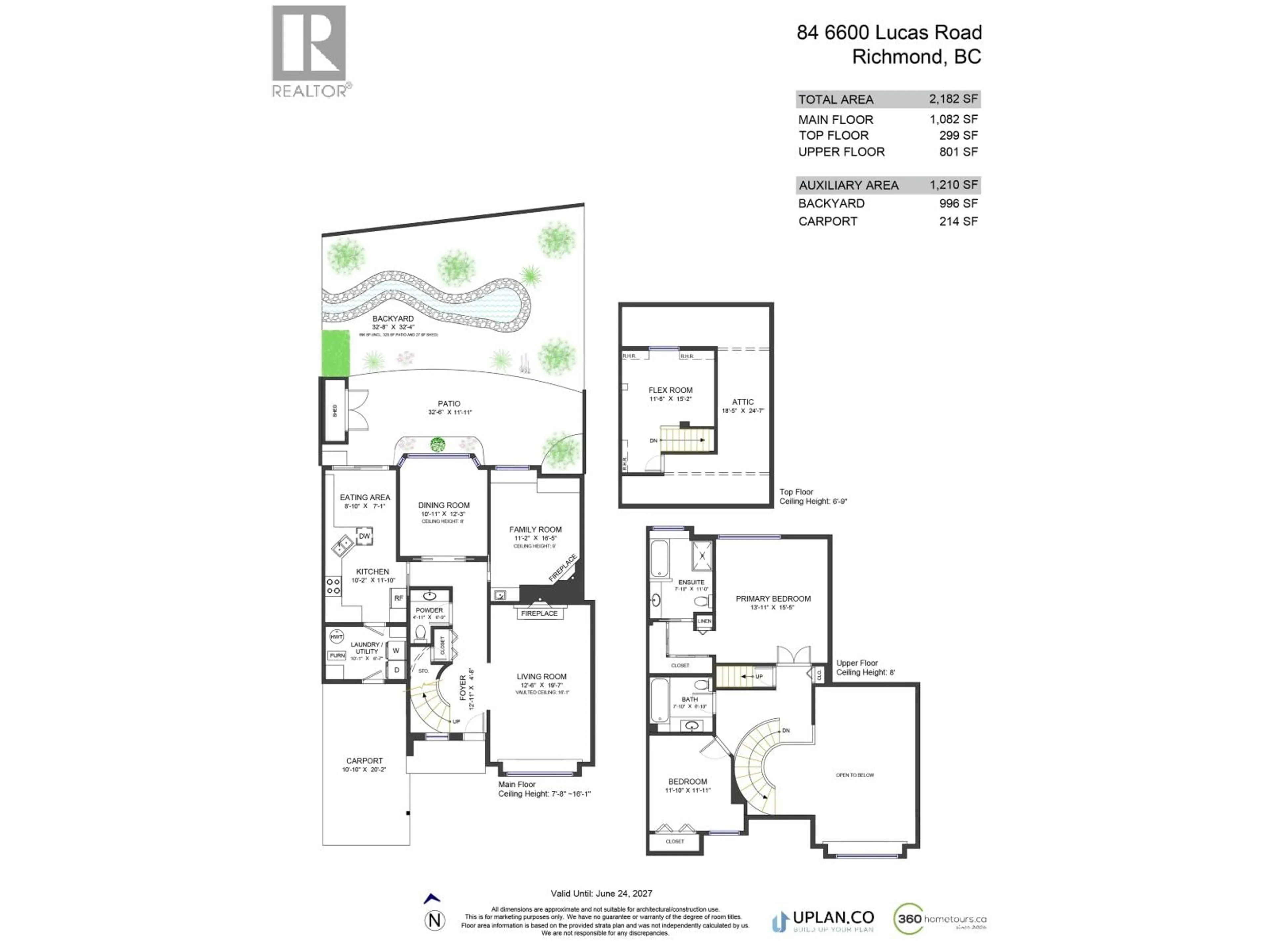 Floor plan for 84 - 6600 LUCAS ROAD, Richmond British Columbia V7C4T1