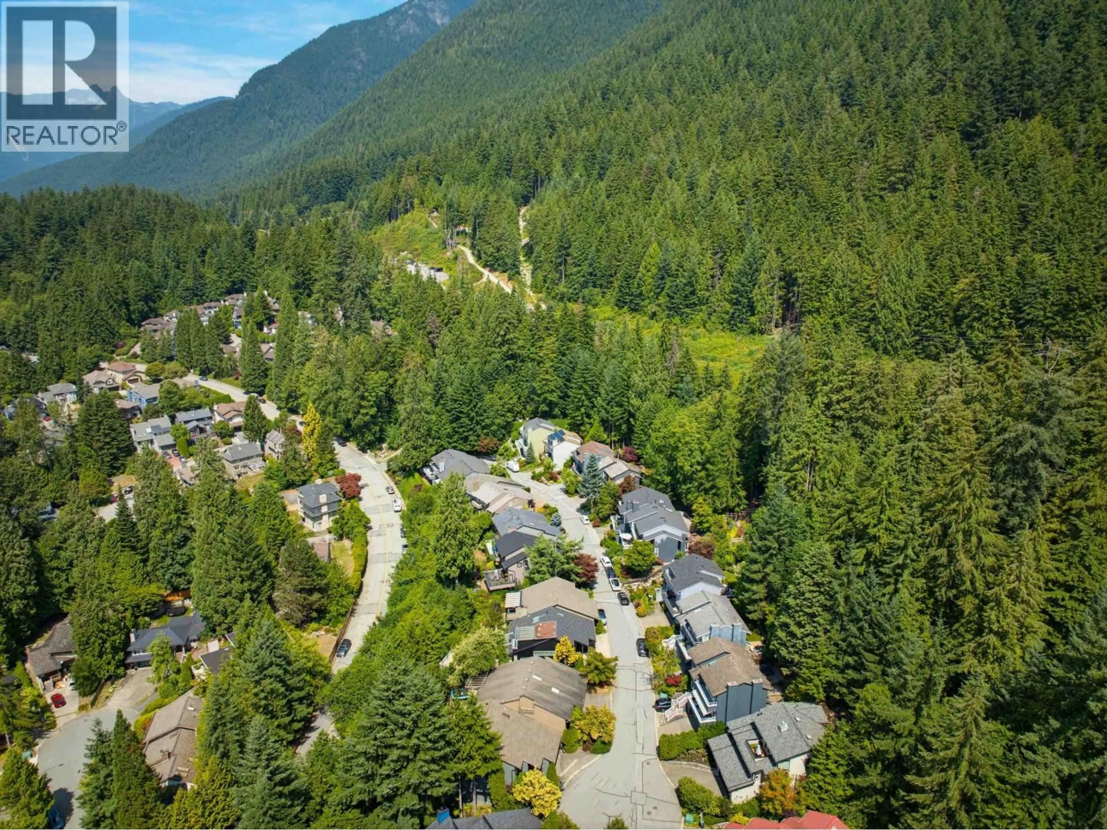 A pic from outside/outdoor area/front of a property/back of a property/a pic from drone, forest/trees view for 5623 EAGLE COURT, North Vancouver British Columbia V7R4V4