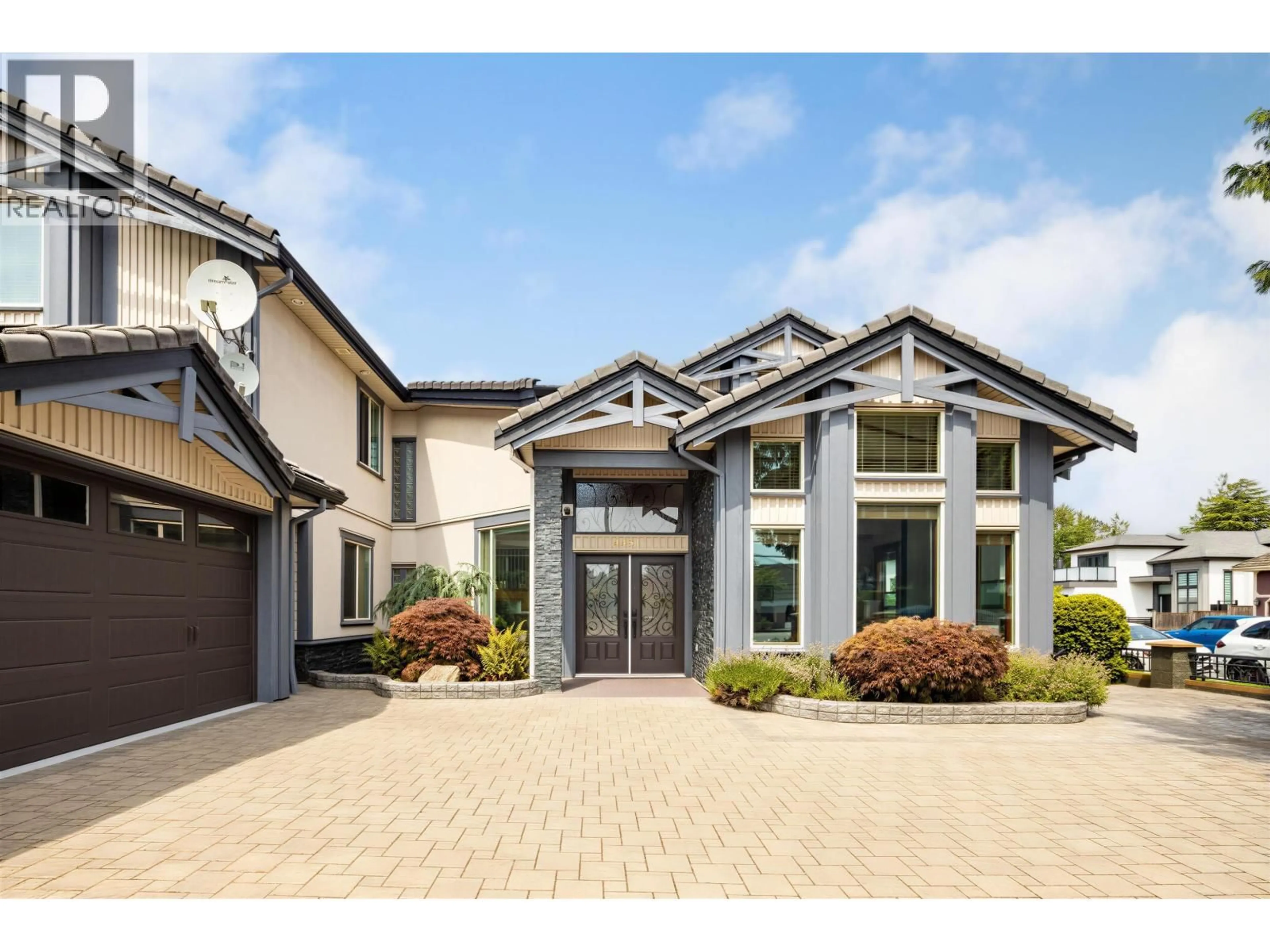 Home with brick exterior material, street for 4451 GRANVILLE AVENUE, Richmond British Columbia V7C1E2
