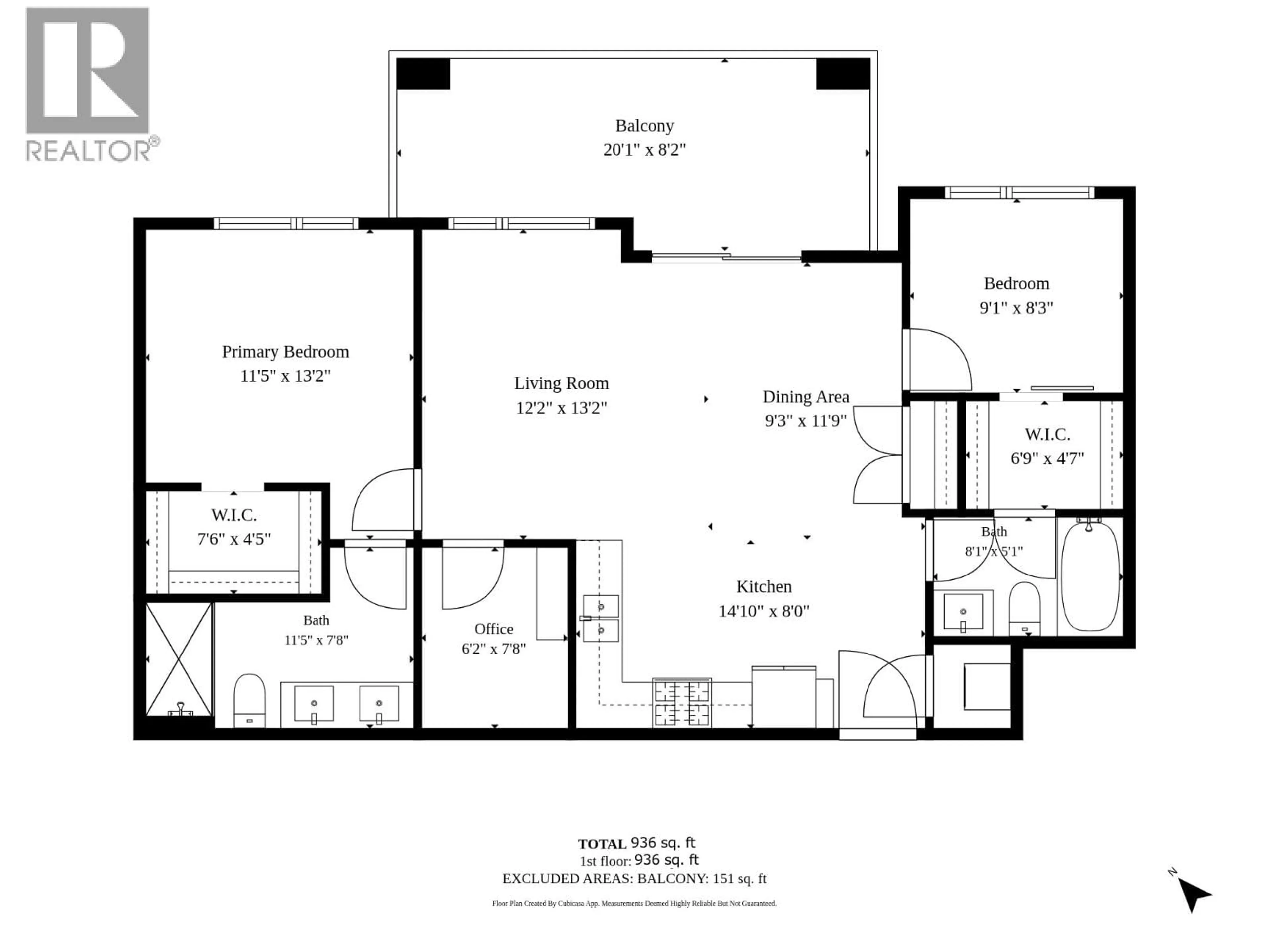 Floor plan for 611 - 741 ANSKAR COURT, Coquitlam British Columbia V3J0N3