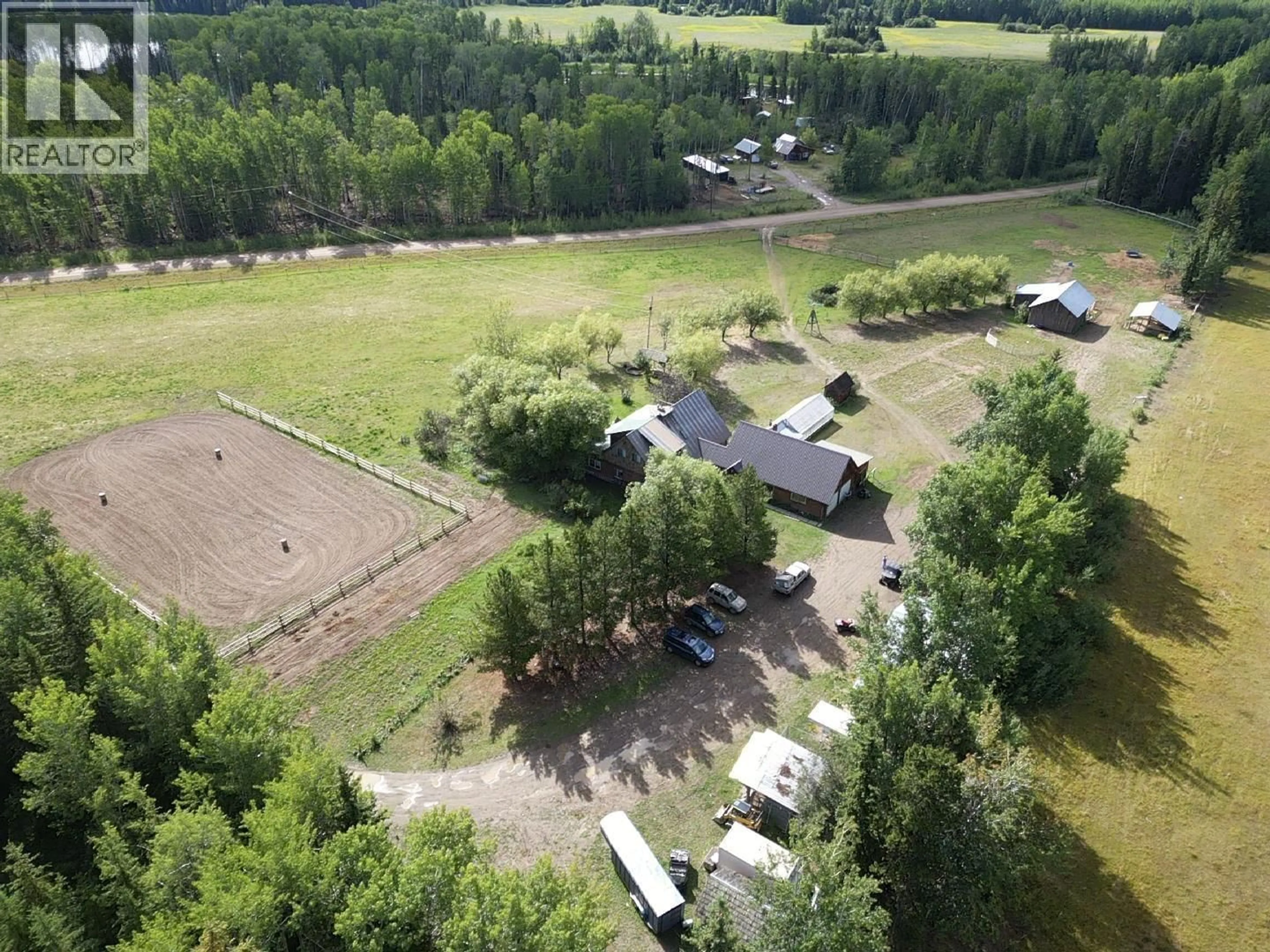 A pic from outside/outdoor area/front of a property/back of a property/a pic from drone, forest/trees view for 16239 LILY LAKE ROAD, Fraser Lake British Columbia V0J1S0