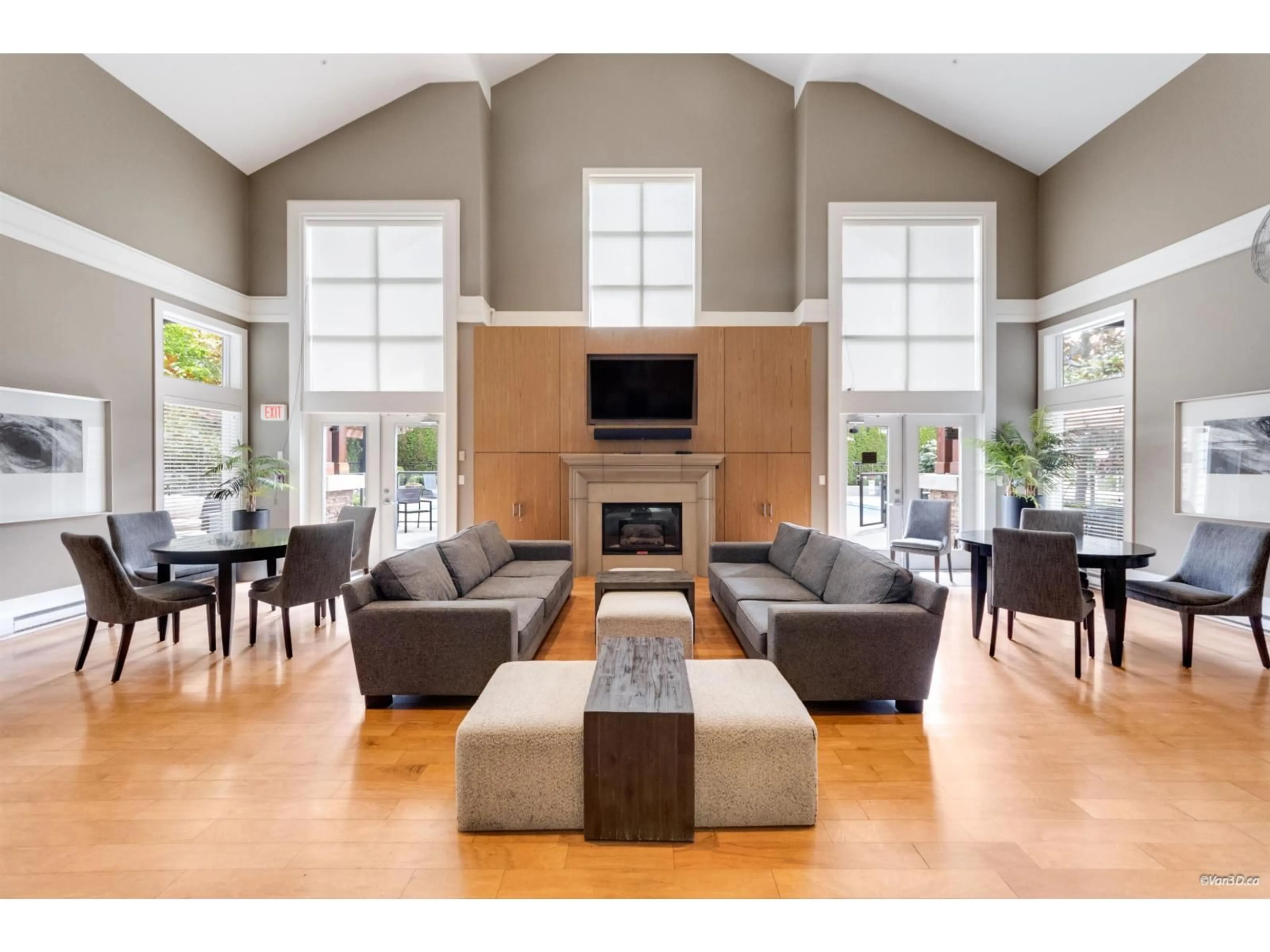 Living room with furniture, wood/laminate floor for 23 - 2450 161A STREET, Surrey British Columbia V3Z8K4