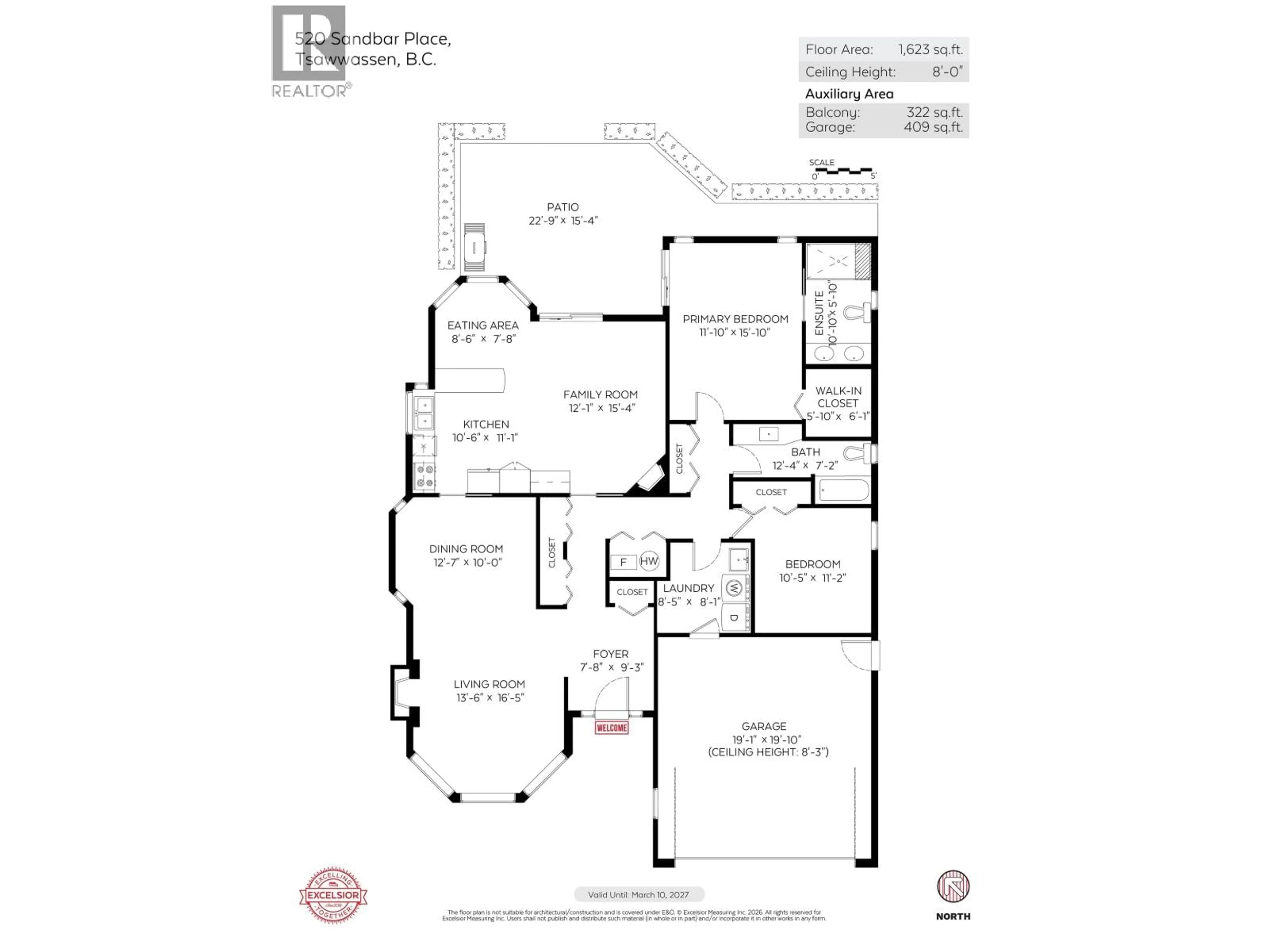 Floor plan for 520 SANDBAR PLACE, Delta British Columbia V4L2L2