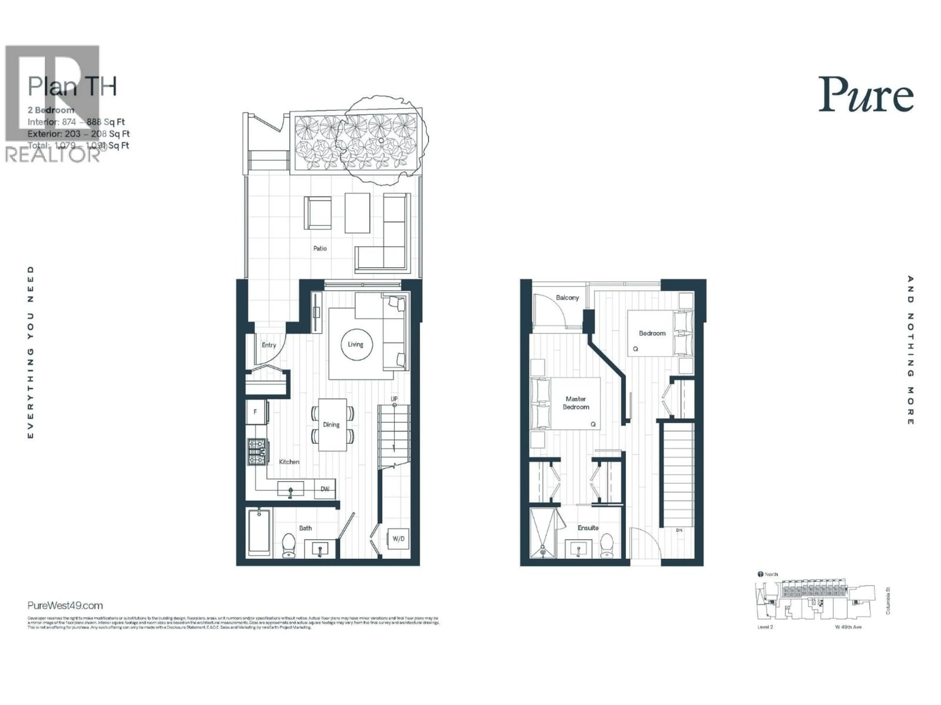 Floor plan for TH2 - 203-263 49TH AVENUE, Vancouver British Columbia V5Y2Z8