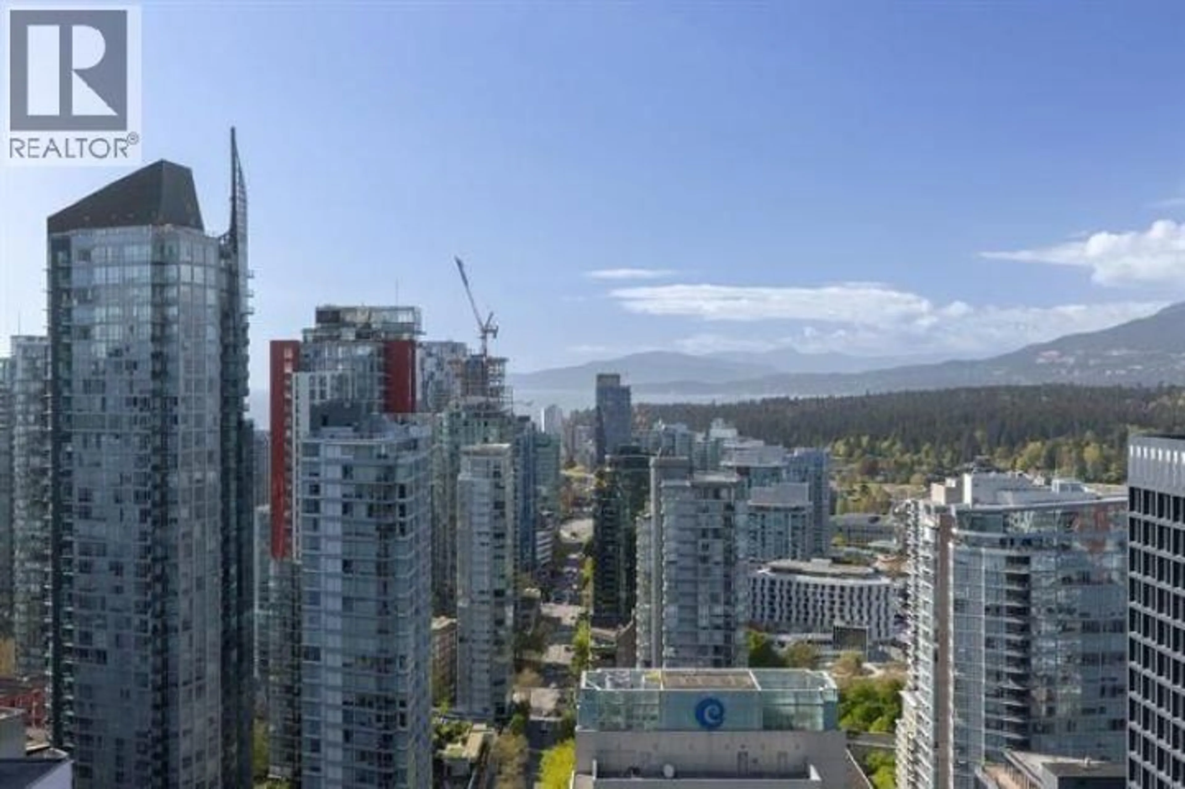 A pic from outside/outdoor area/front of a property/back of a property/a pic from drone, city buildings view from balcony for 3705 - 1111 PENDER STREET, Vancouver British Columbia V6E2P4