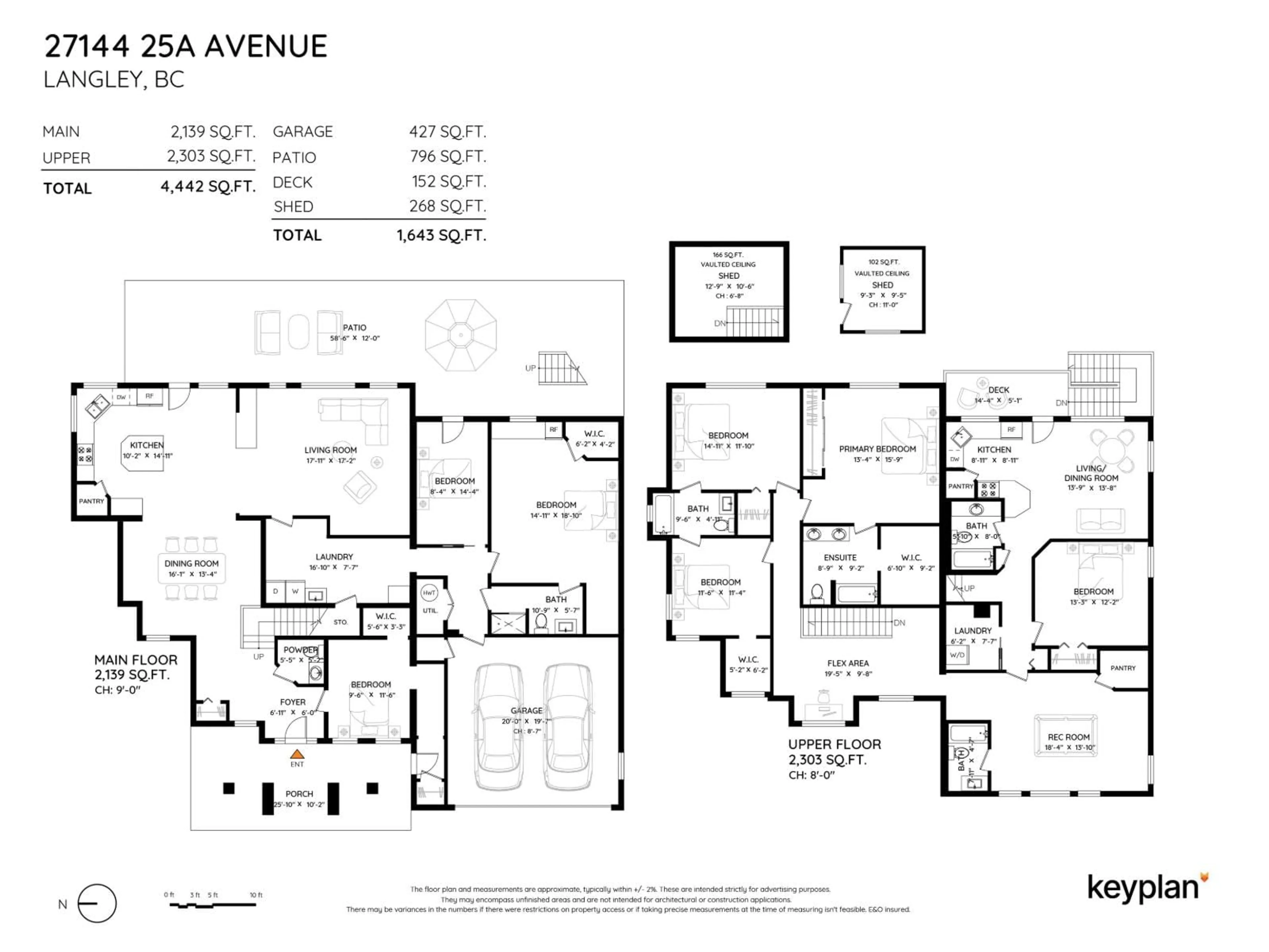 Floor plan for 27144 25A AVENUE, Langley British Columbia V4W3N4