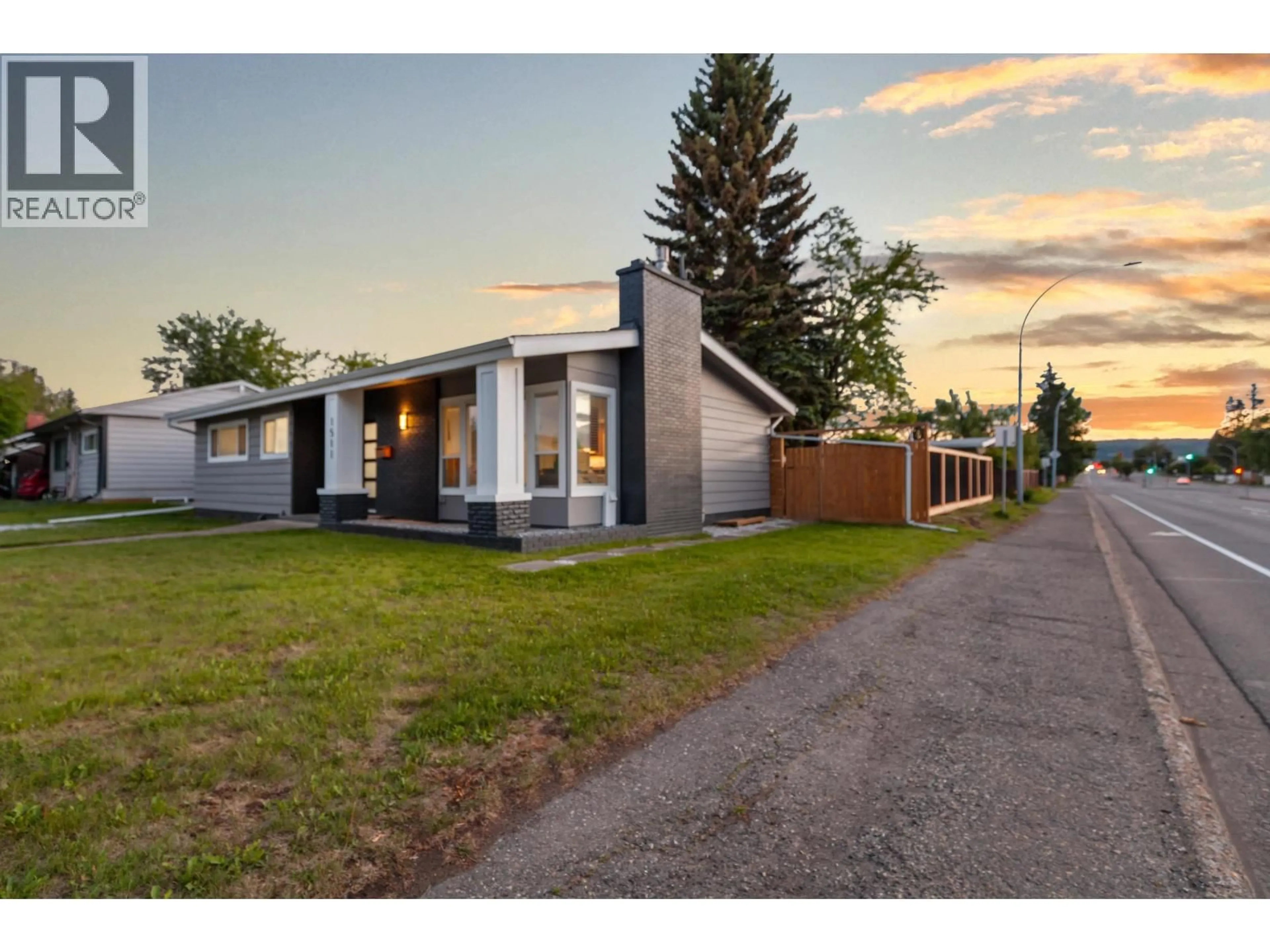 A pic from outside/outdoor area/front of a property/back of a property/a pic from drone, street for 1511 ALWARD STREET, Prince George British Columbia V2M2G7