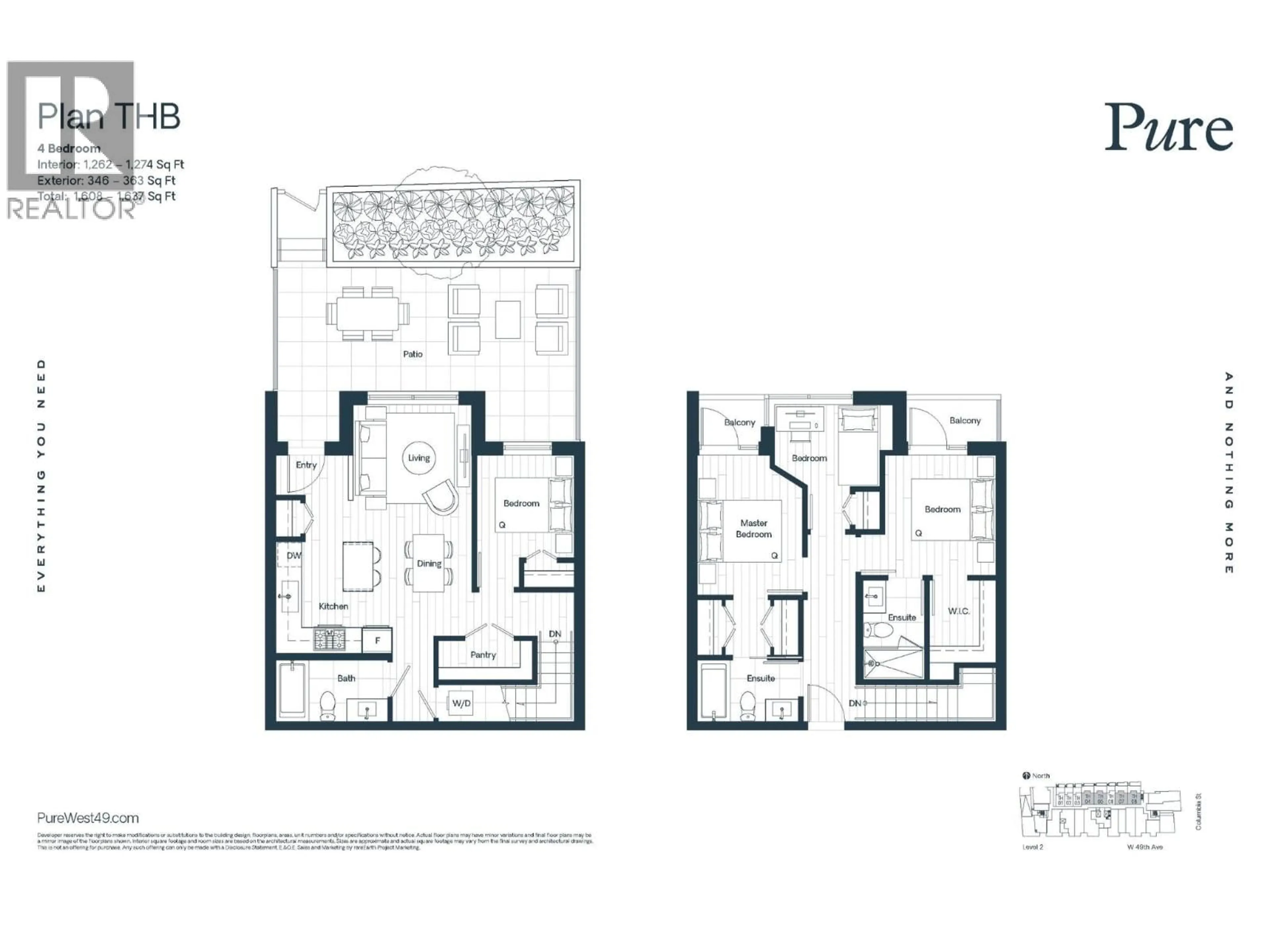 Floor plan for TH8 - 203-263 49TH AVENUE, Vancouver British Columbia V5Y2Z8