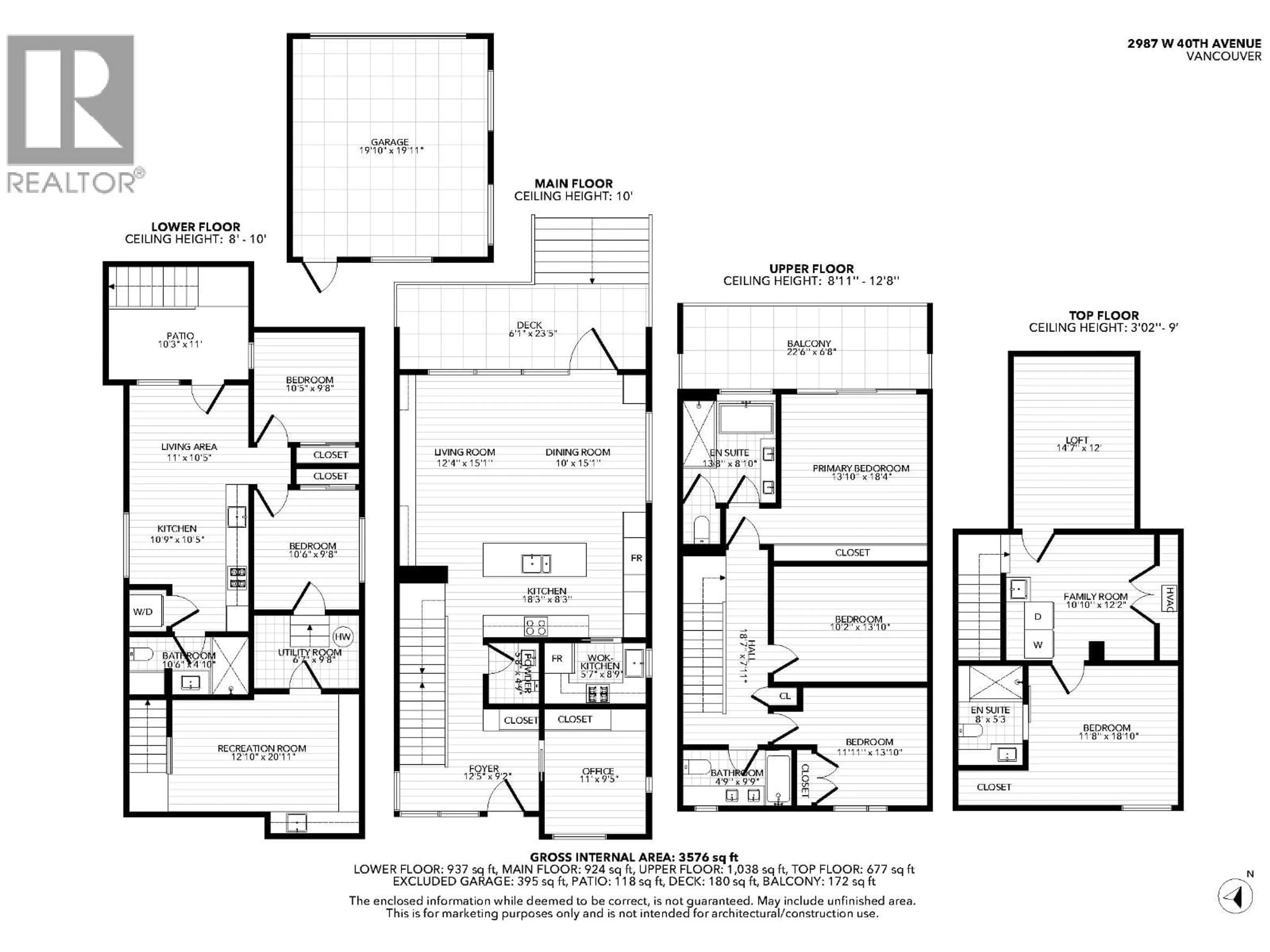 Floor plan for 2987 40TH AVENUE, Vancouver British Columbia V6N3B3