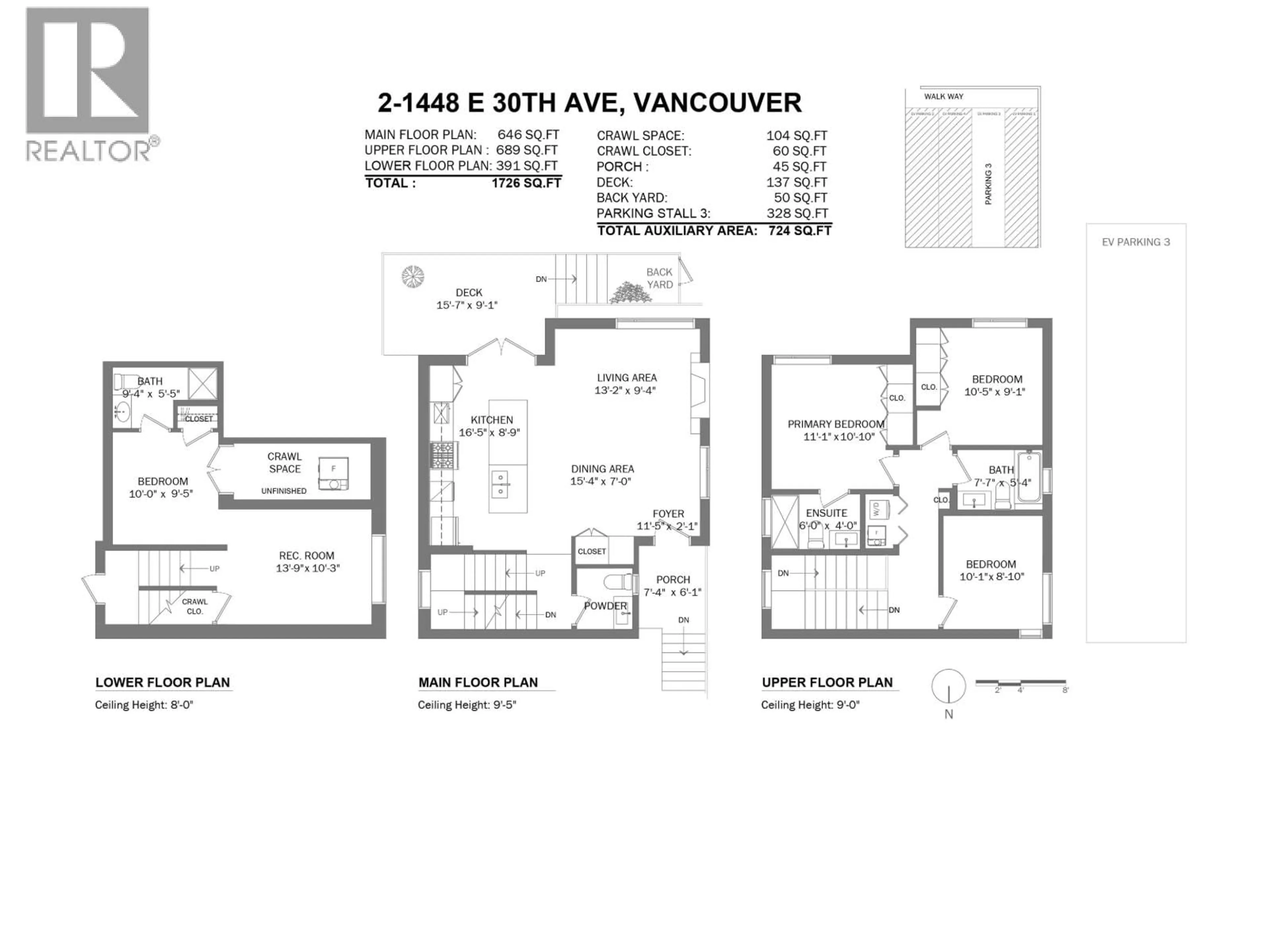 Floor plan for 2 - 1448 30TH AVENUE, Vancouver British Columbia V5N3A2